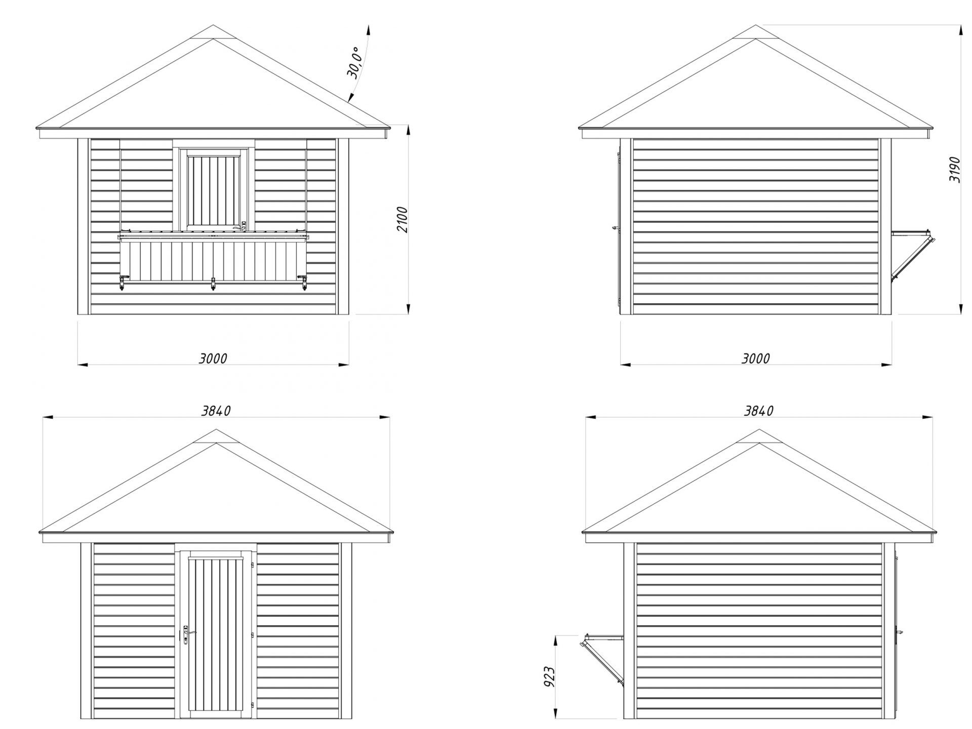 Palmako Marktstand Bianca 8,3 m2 Set 104