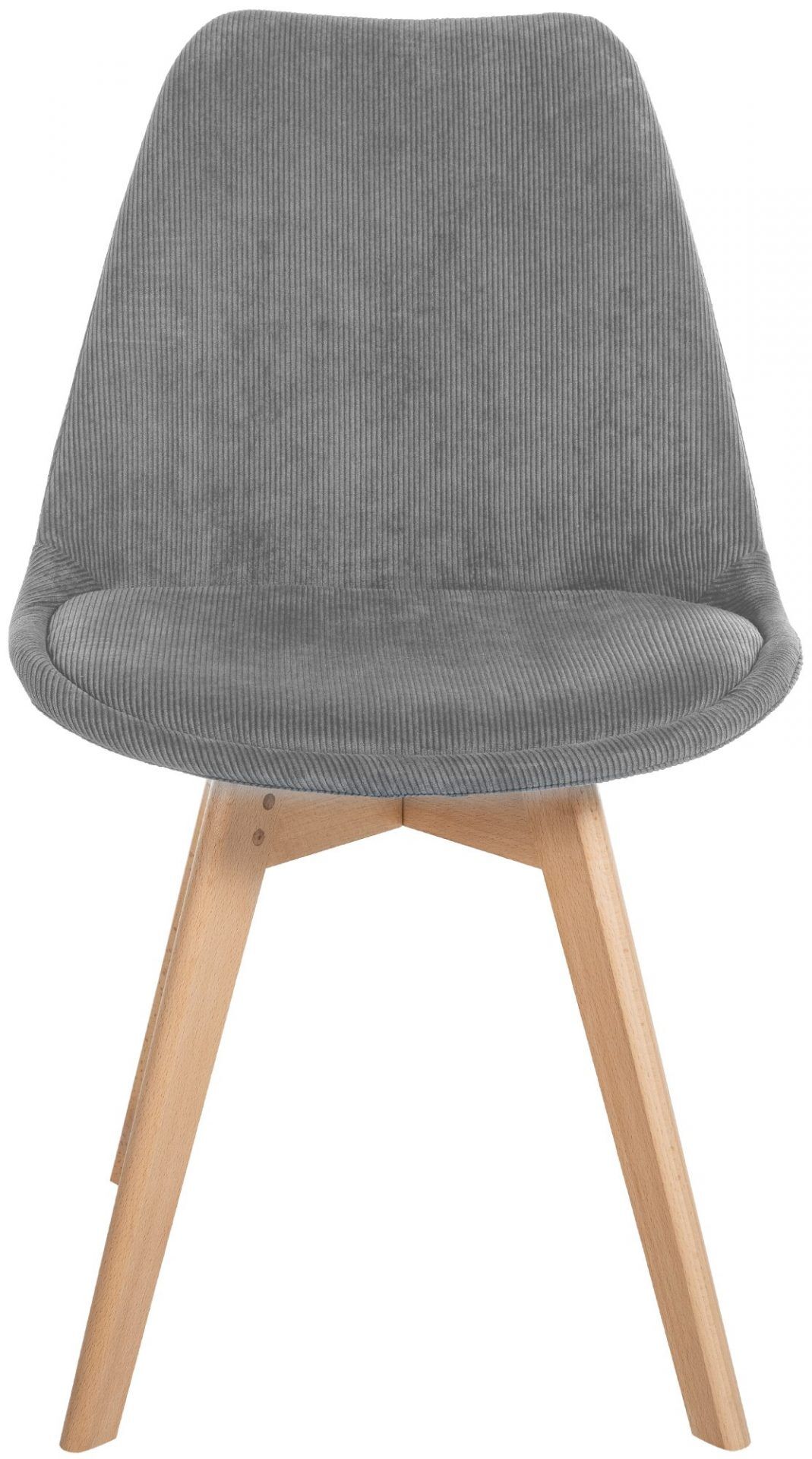 4er Set Stuhl Linares Cord, grau