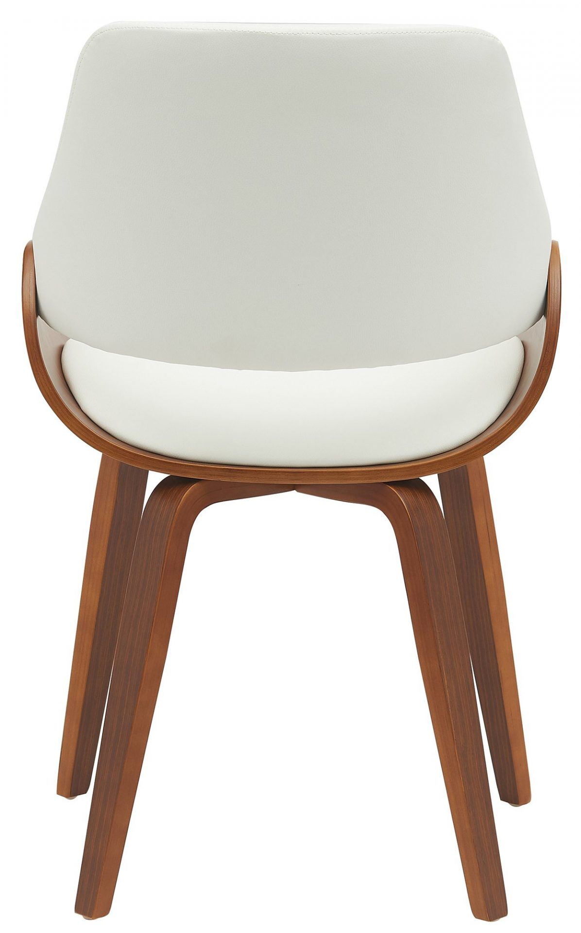 Esszimmerstuhl Vangale Kunstleder, walnuss/weiß