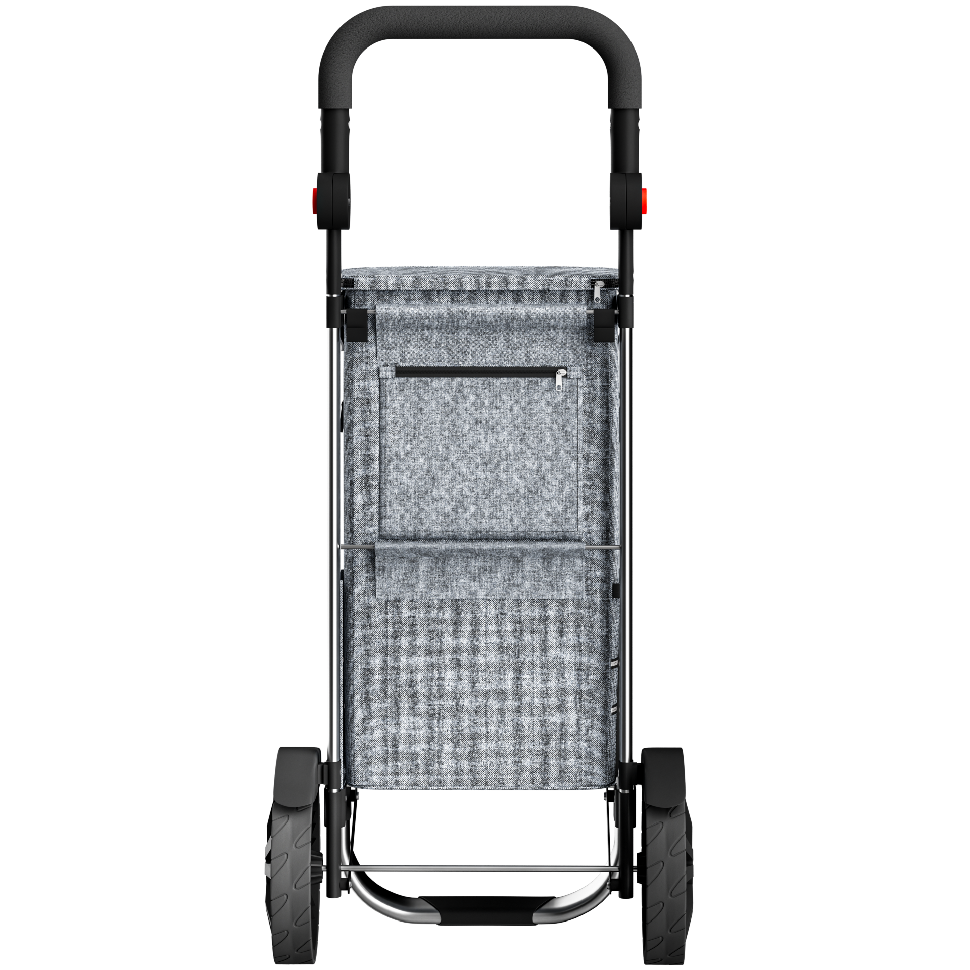 Einkaufstrolley Grau Alu 56L 31x24x54cm