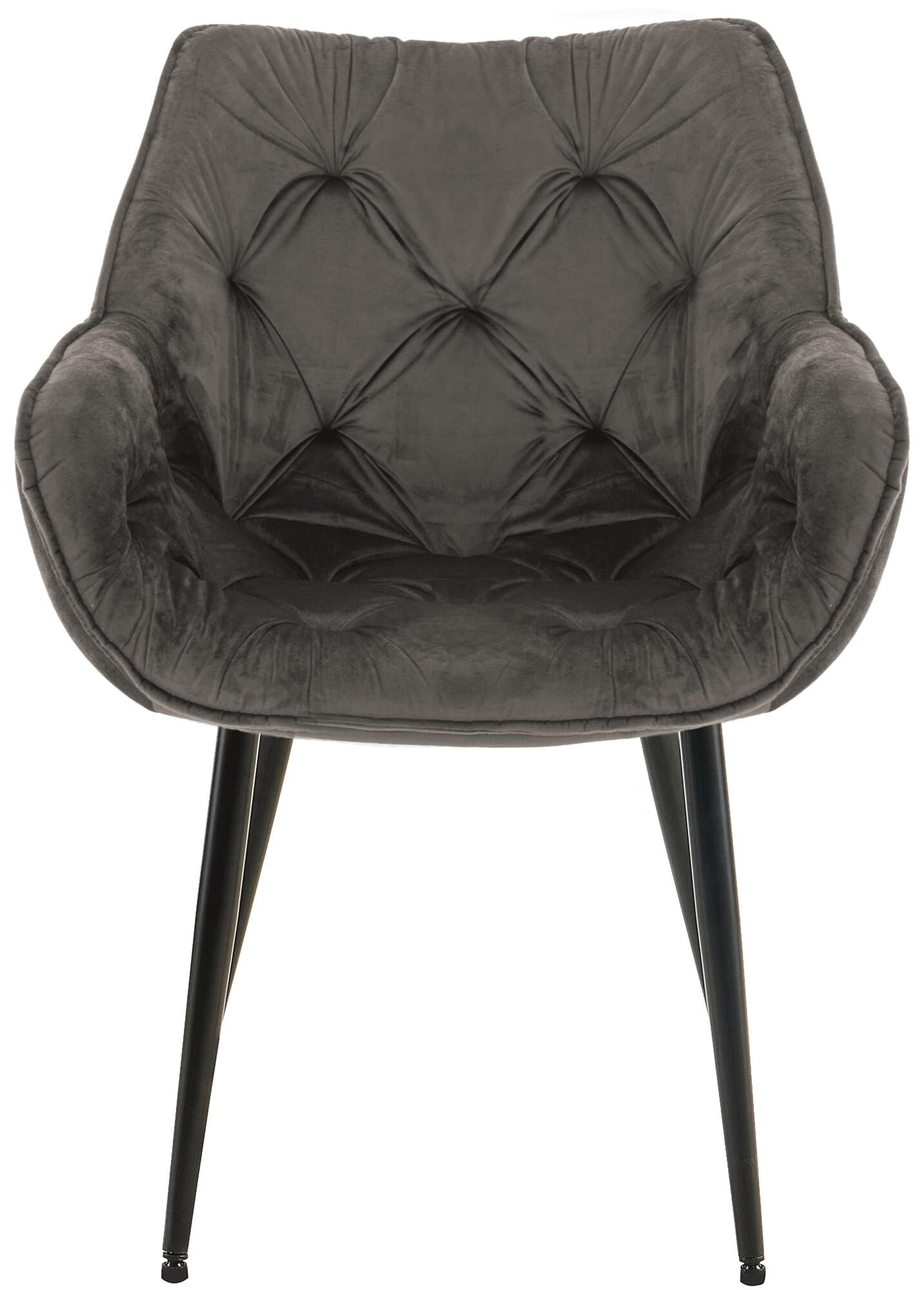 Stuhl Tanna Samt, anthrazit