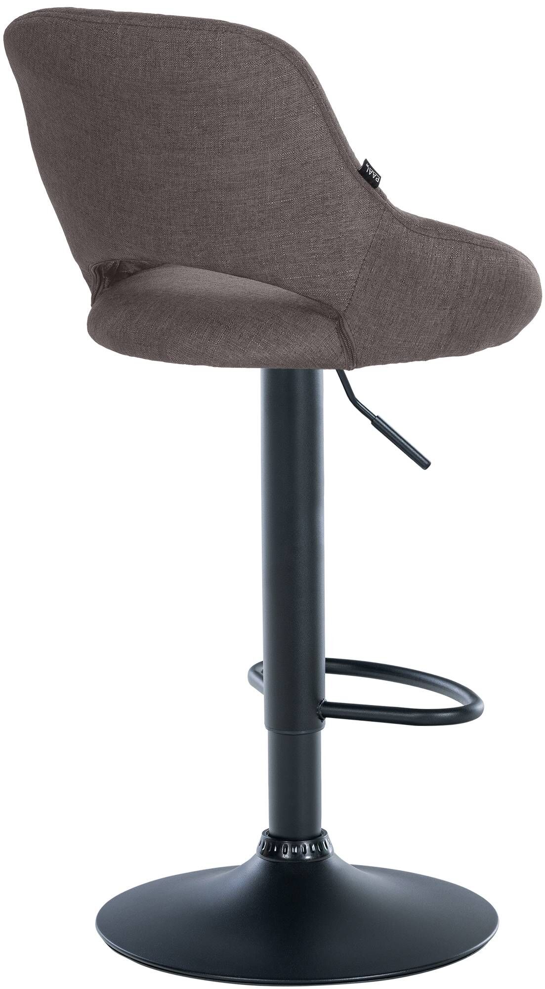 Barhocker Milet Stoff schwarz, dunkelgrau