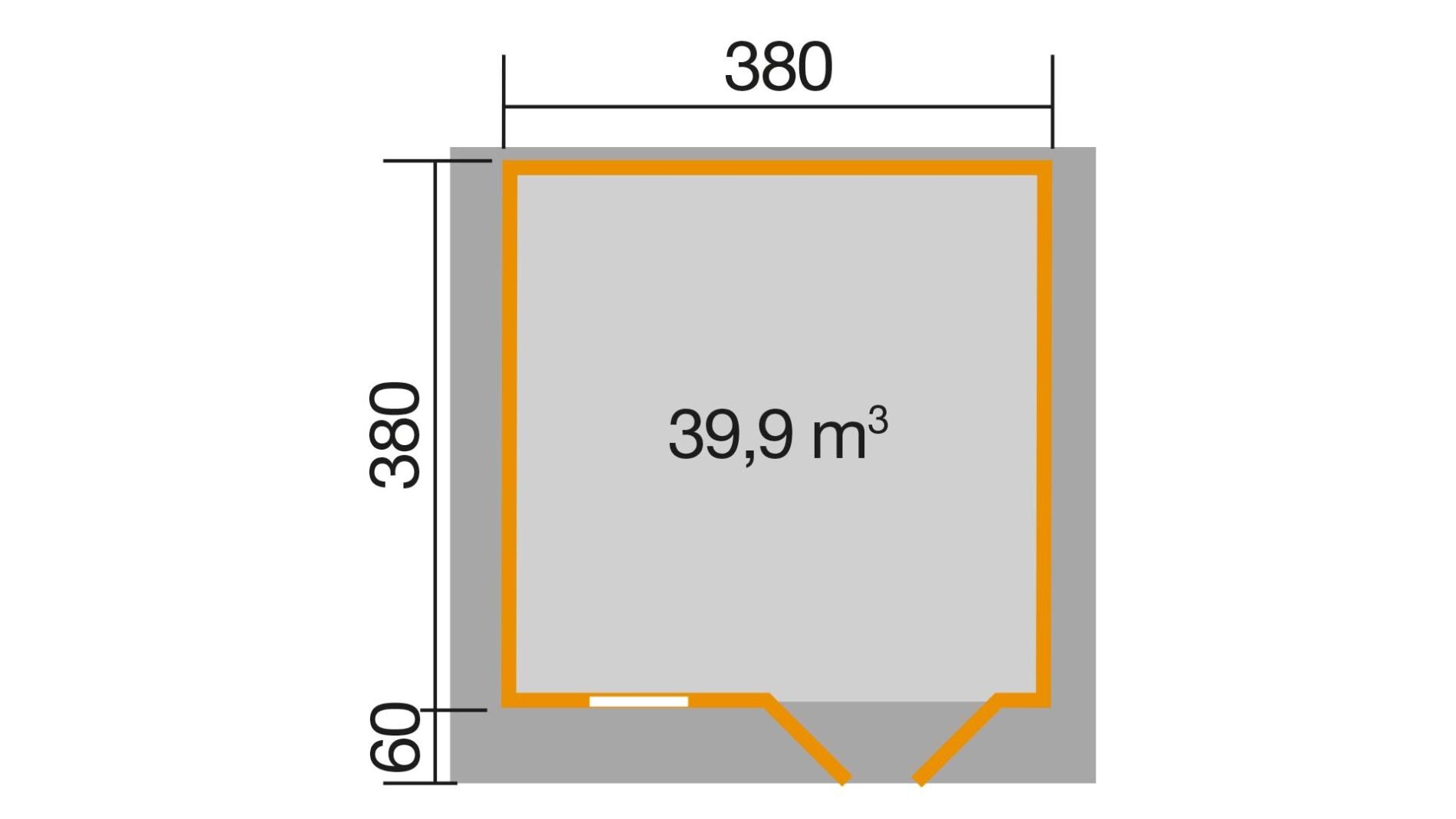 weka Gartenhaus 136 - 4,6x4,5m