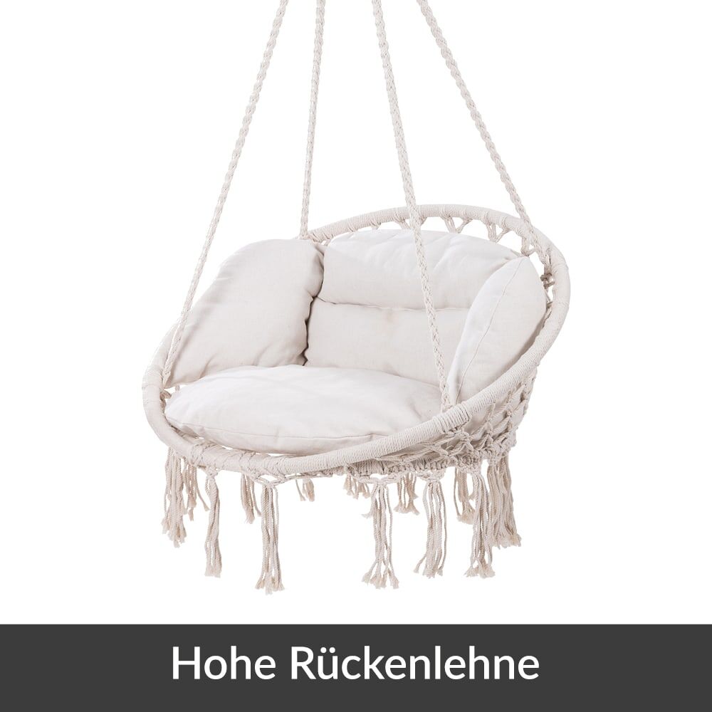 Hängesessel Creme 80x60x140cm