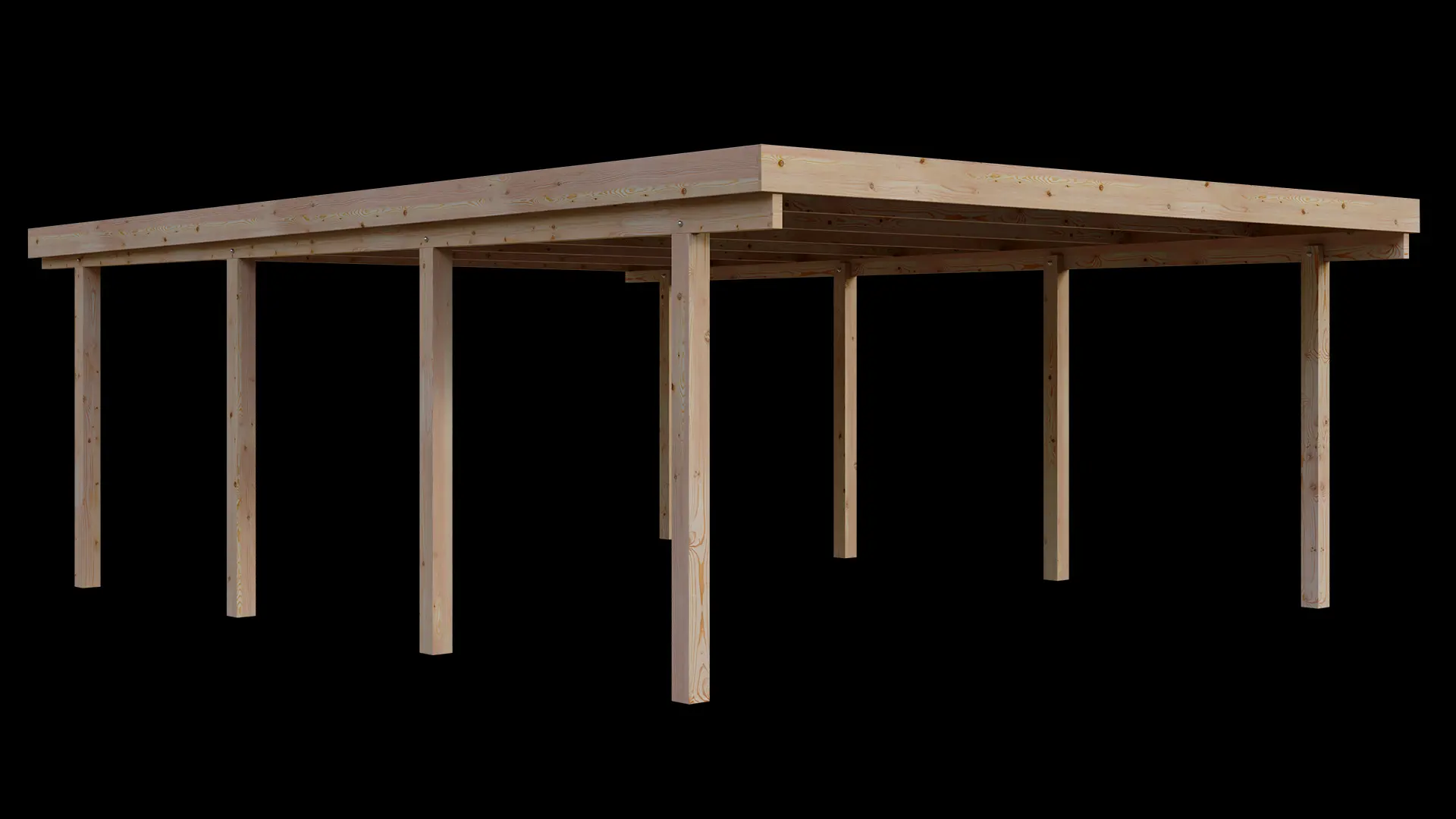 Carport VC 510x700 Lärche