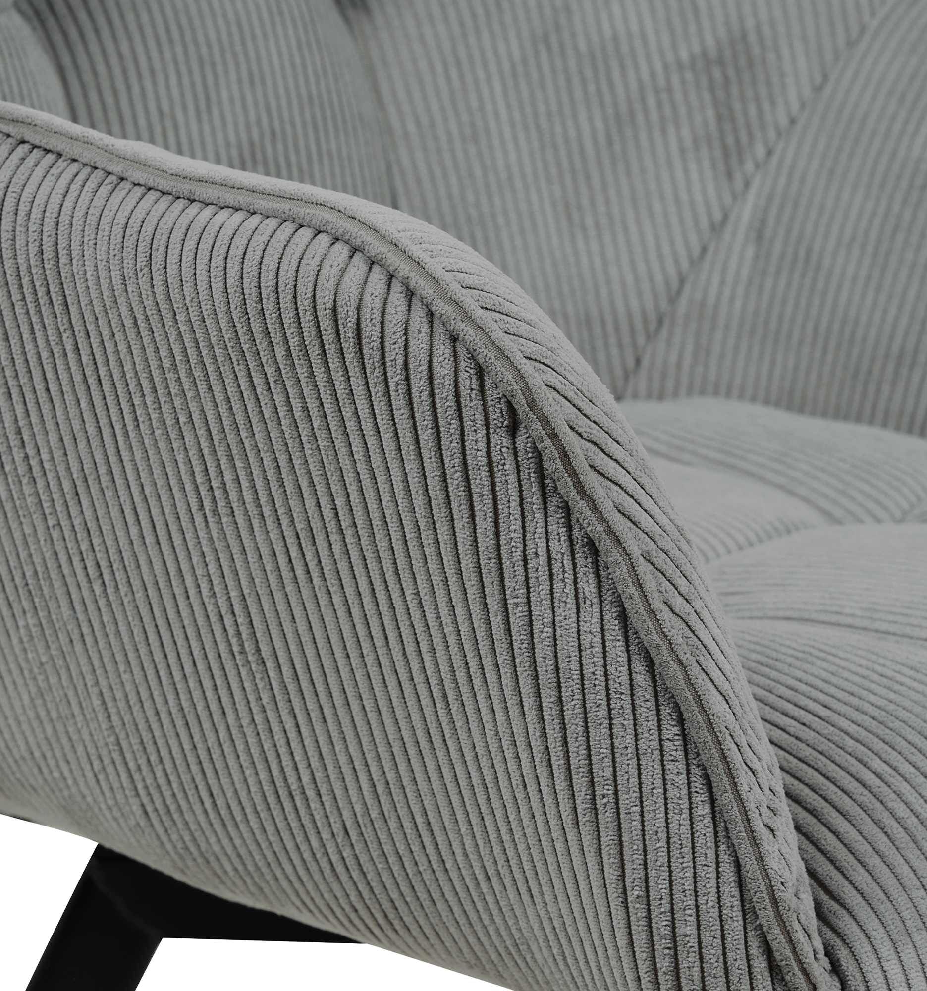 Esszimmerstuhl Jordi Cord, grau