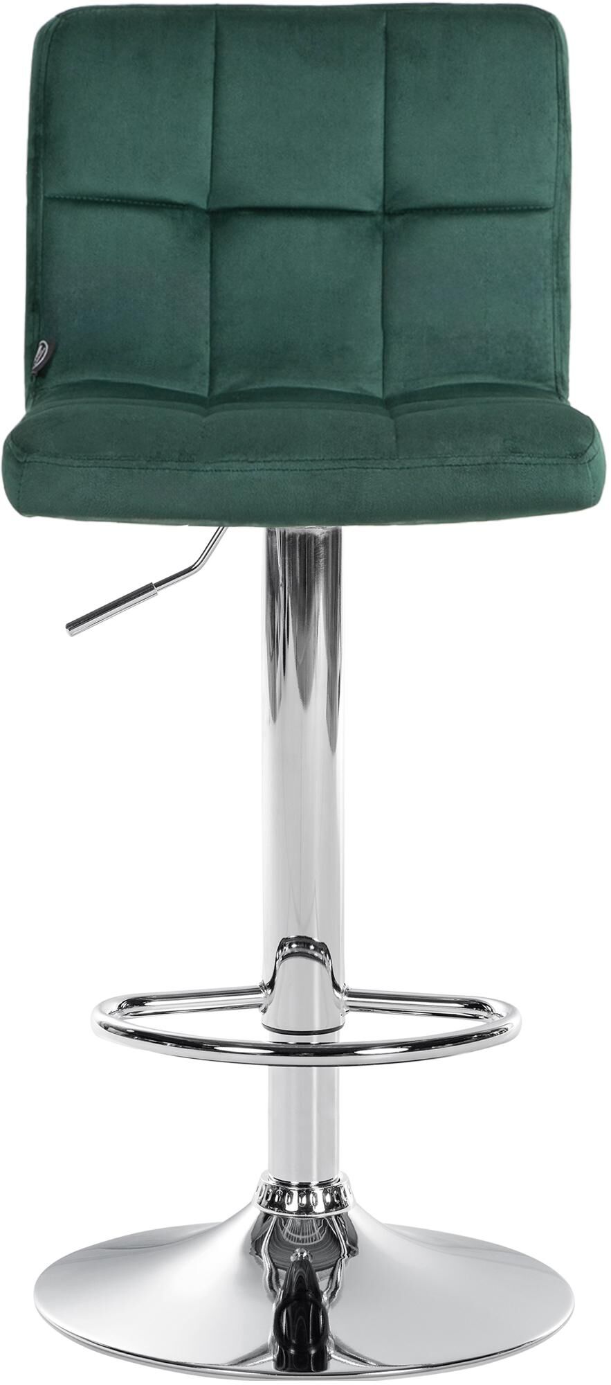 Barhocker Peru Samt chrom, grün