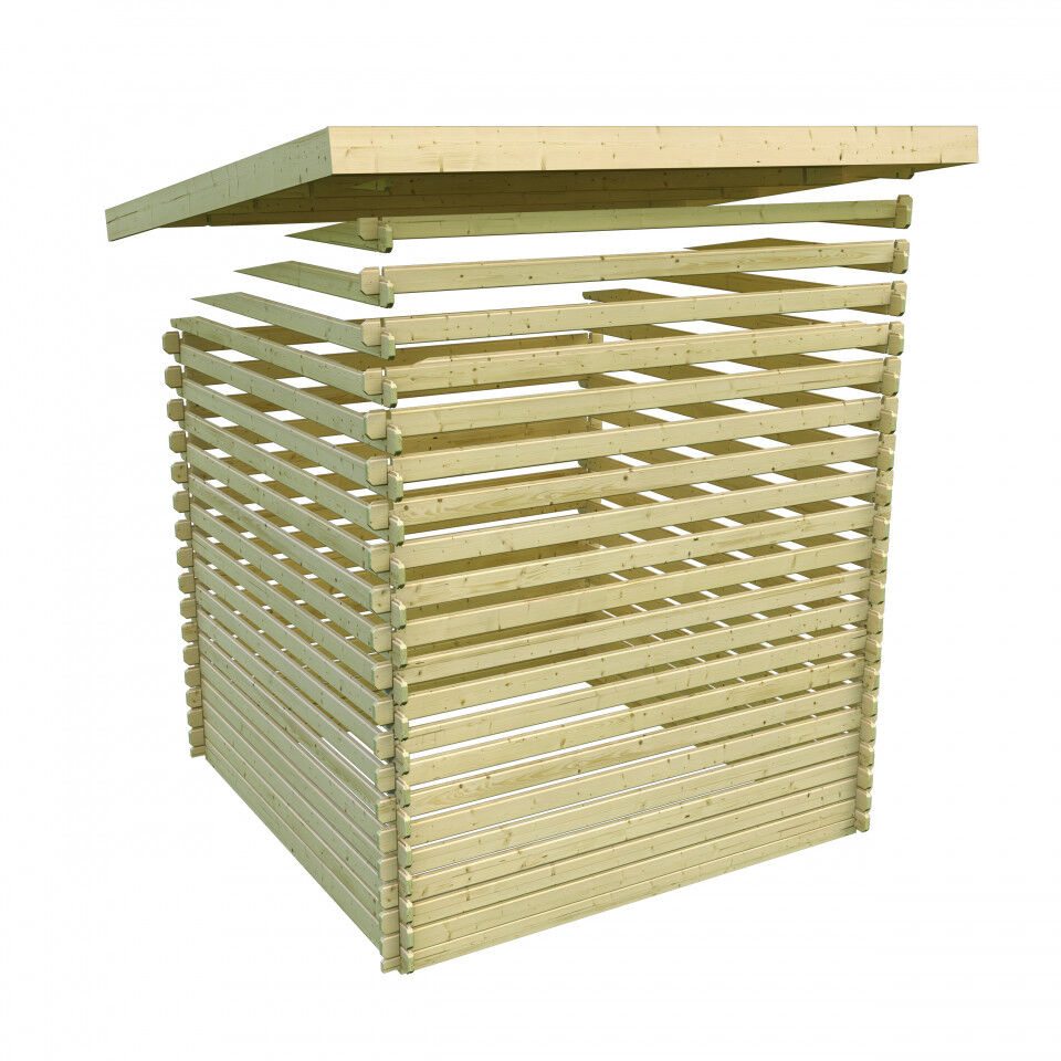 Pultdach Gartenhaus Trittau 5 natur