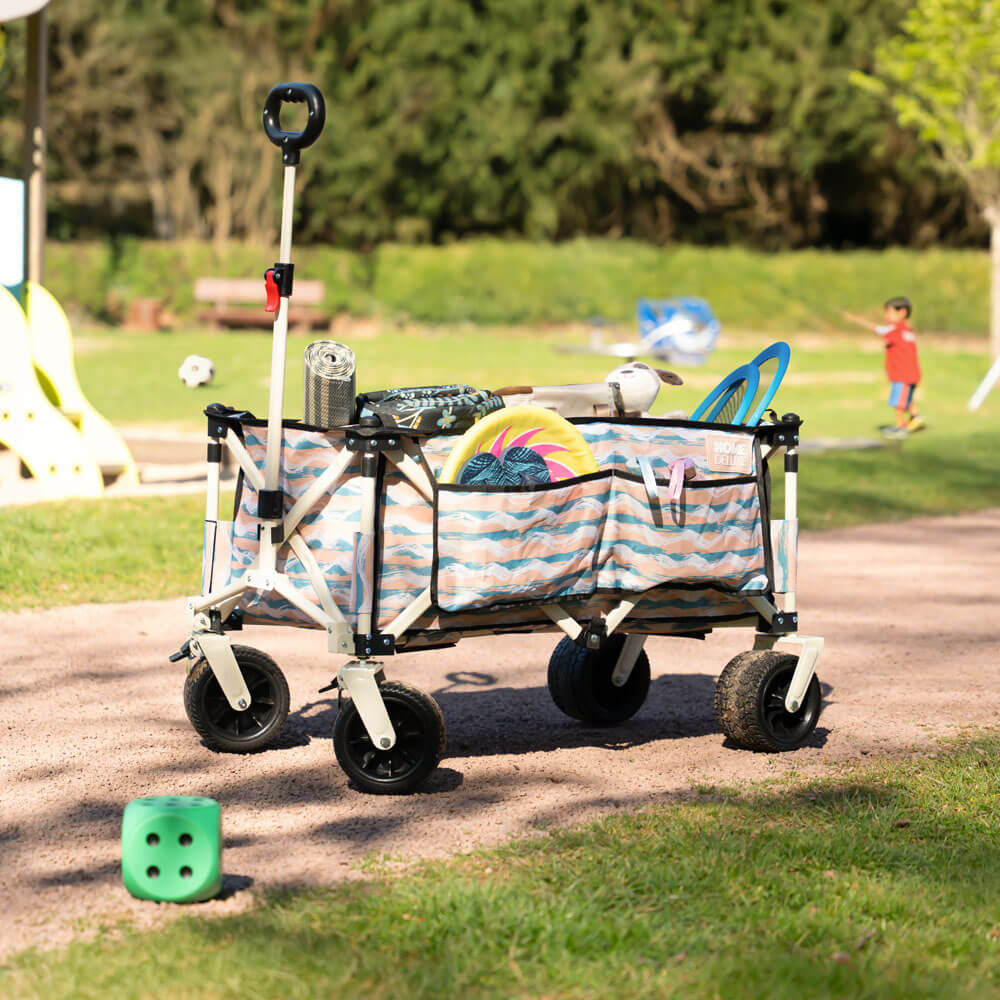 Bollerwagen faltbar JOLA - Beige/Blau