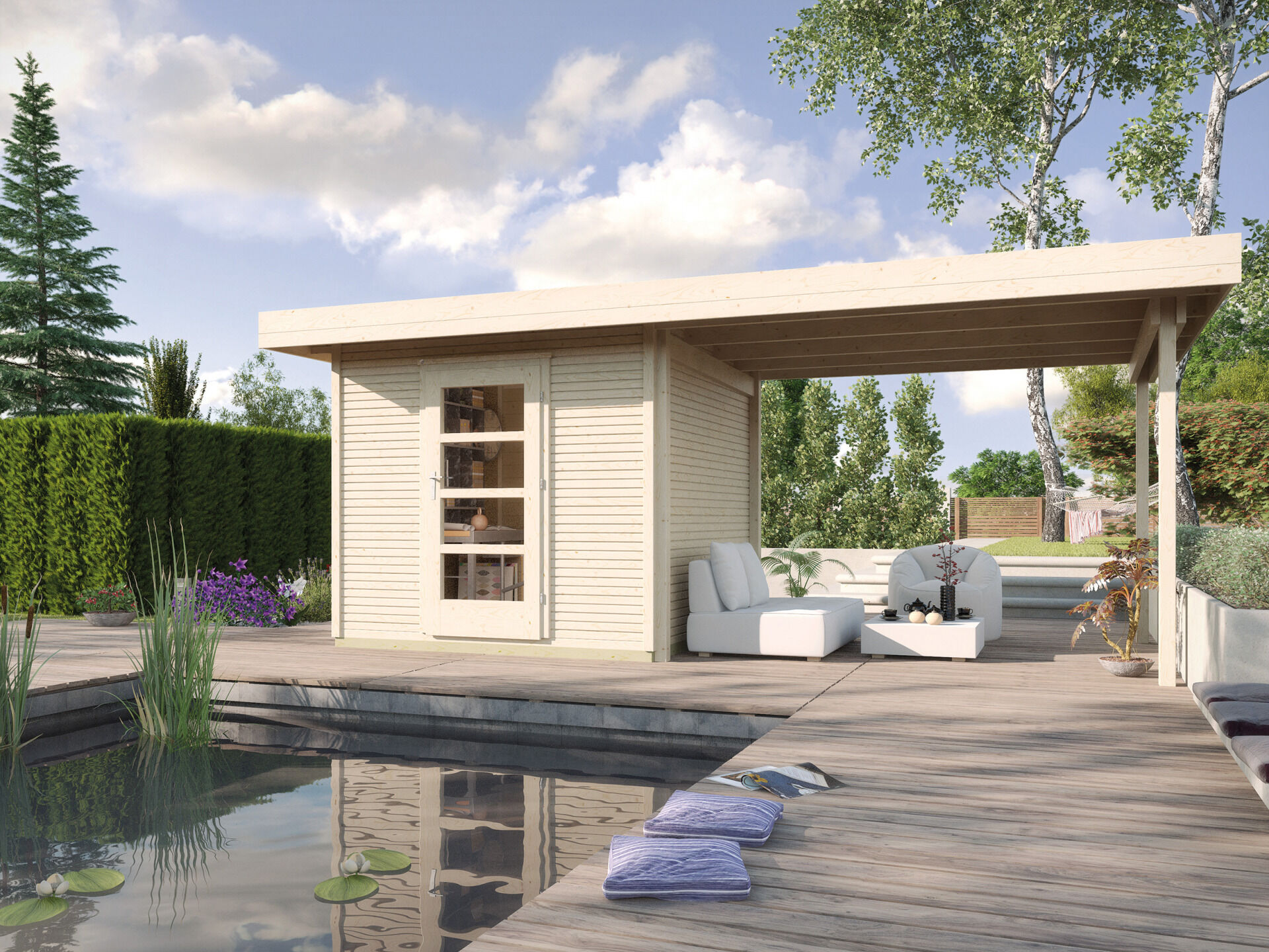 weka Design-Gartenhaus wekaLine 172 B 5,4x2,8m