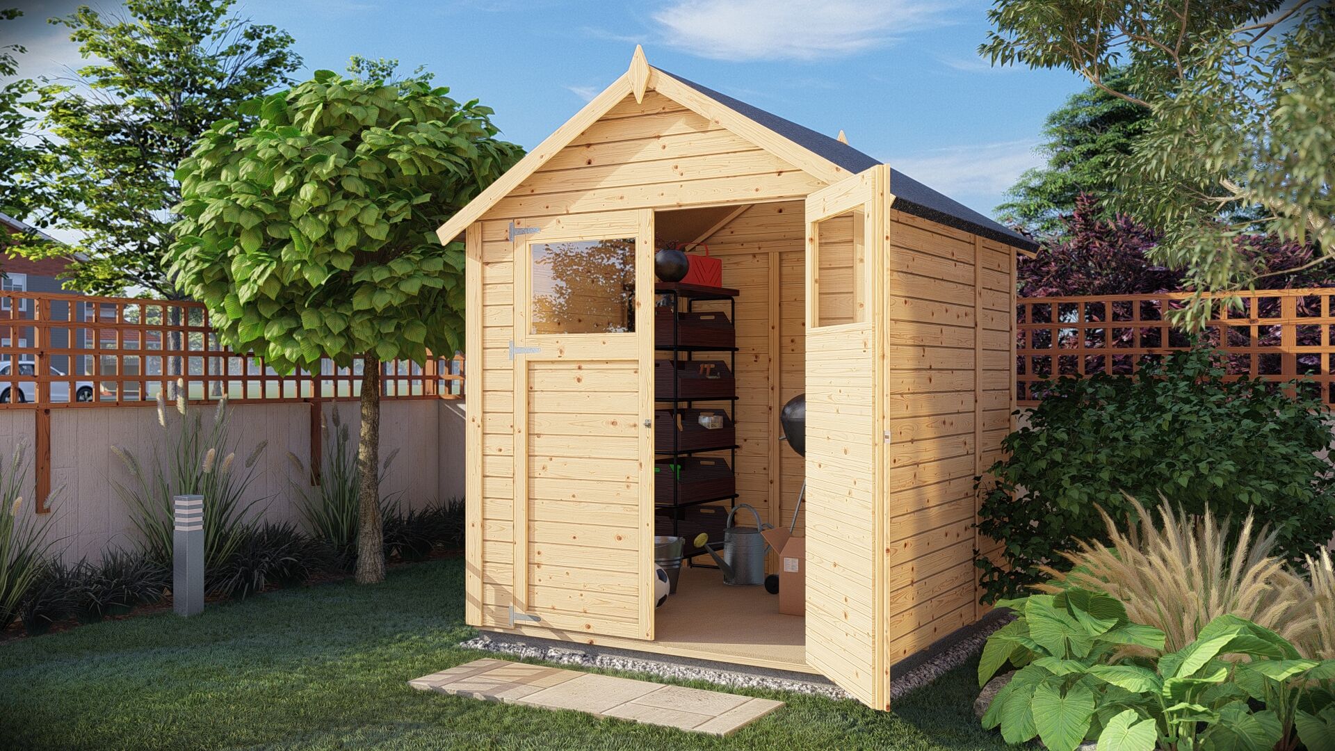 Gartenhaus Sylt 2 naturbelassen 180 x 174 cm