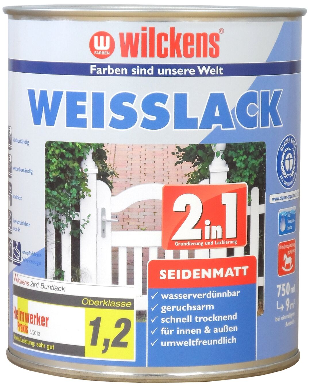 Wilckens Weisslack 2in1 seidenmatt 0.75l