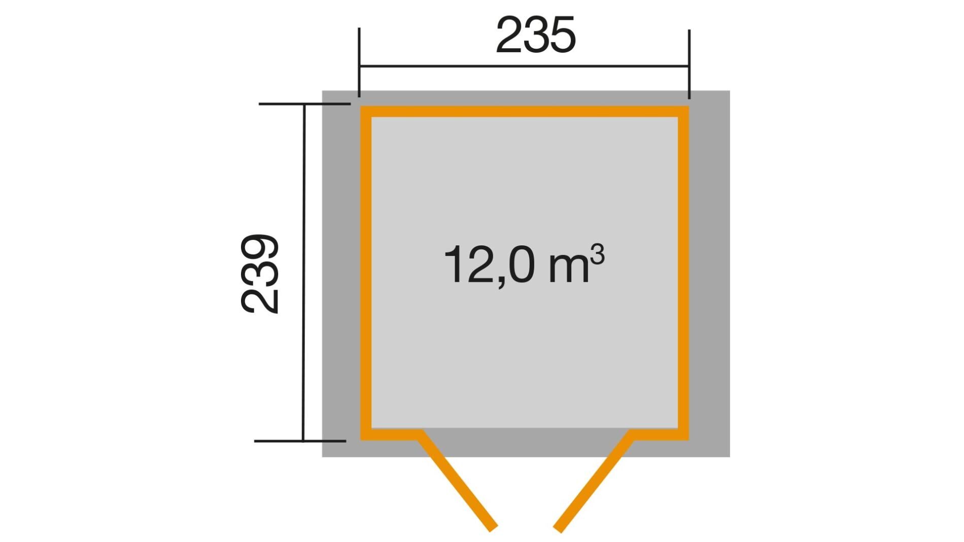 weka Gartenhaus 224 - 2,8x2,6m