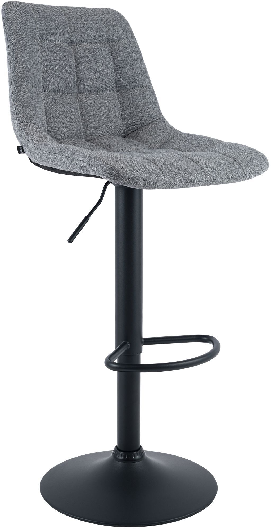 2er Set Barhocker Mapun Stoff, grau