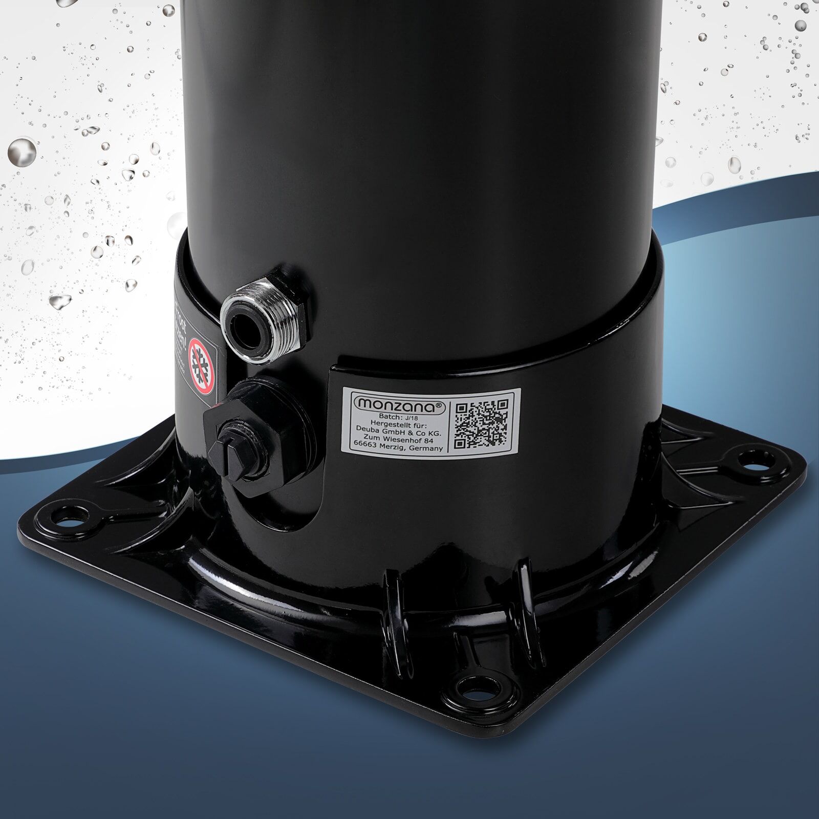 Solardusche Bow Schwarz 20L