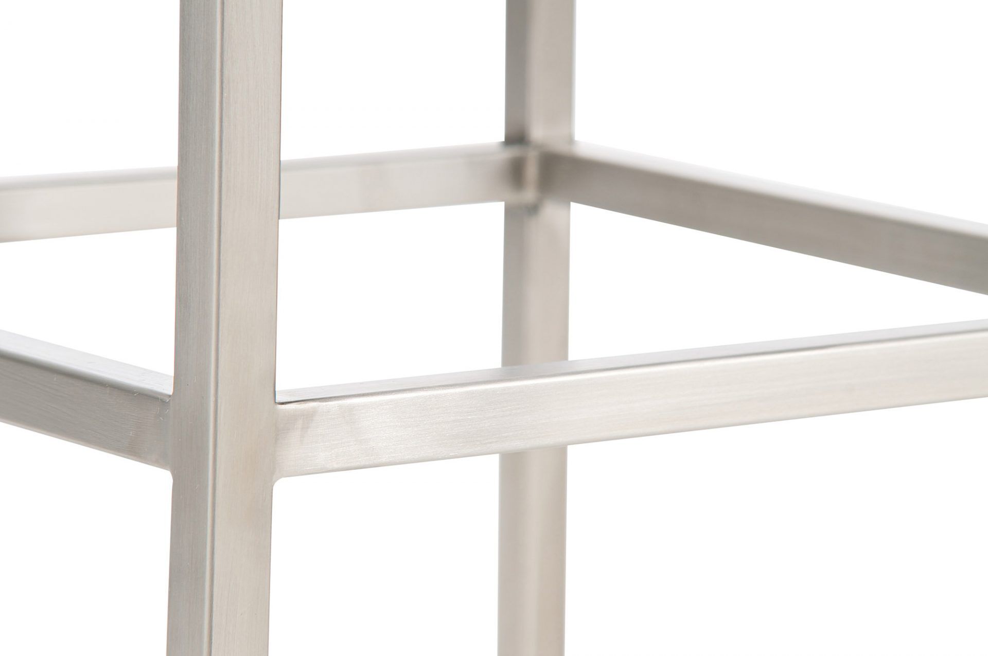 2er Set Barhocker Montreal 80 Kunstleder edelstahl, creme