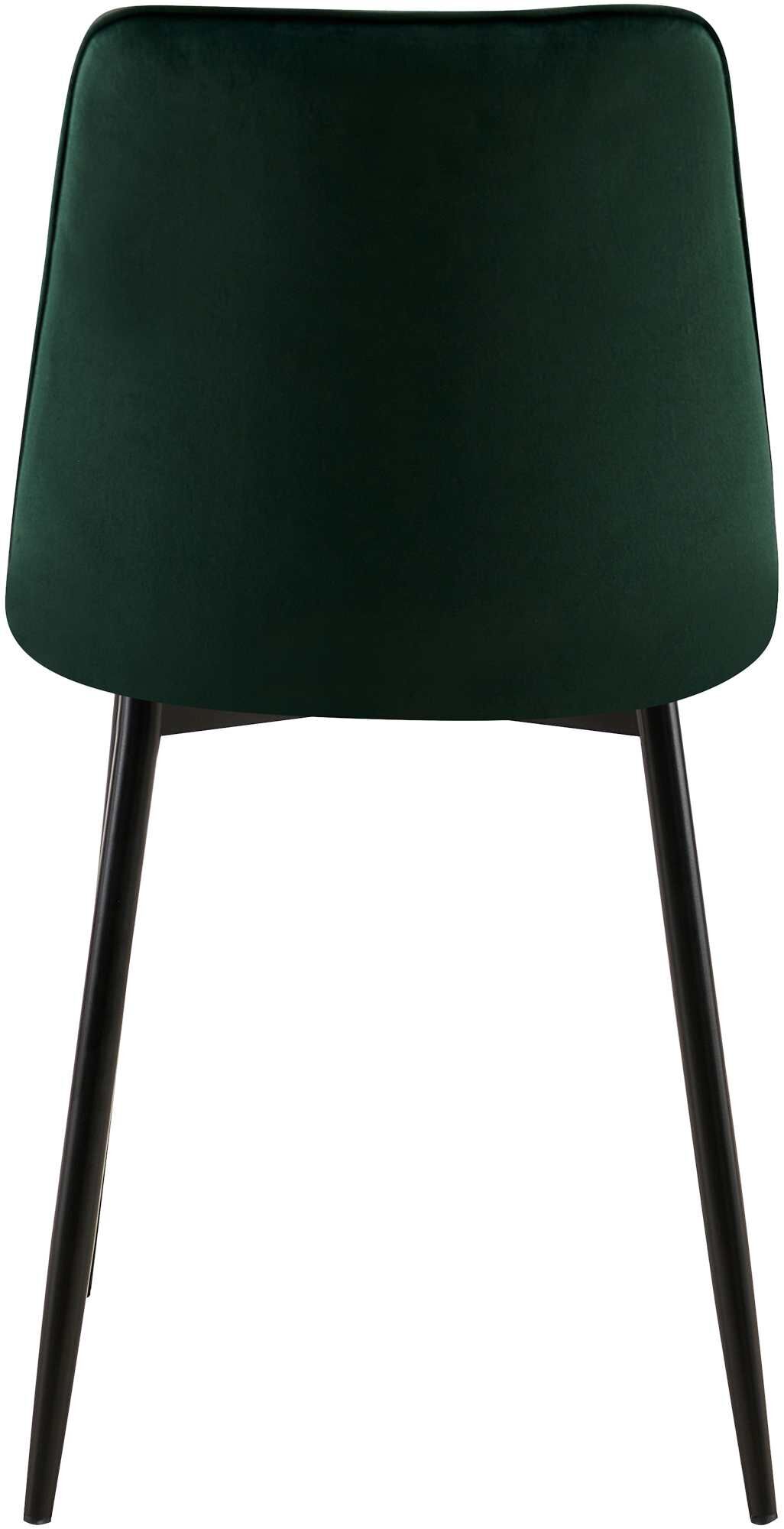 2er Set Esszimmerstuhl Gifford Samt, grün
