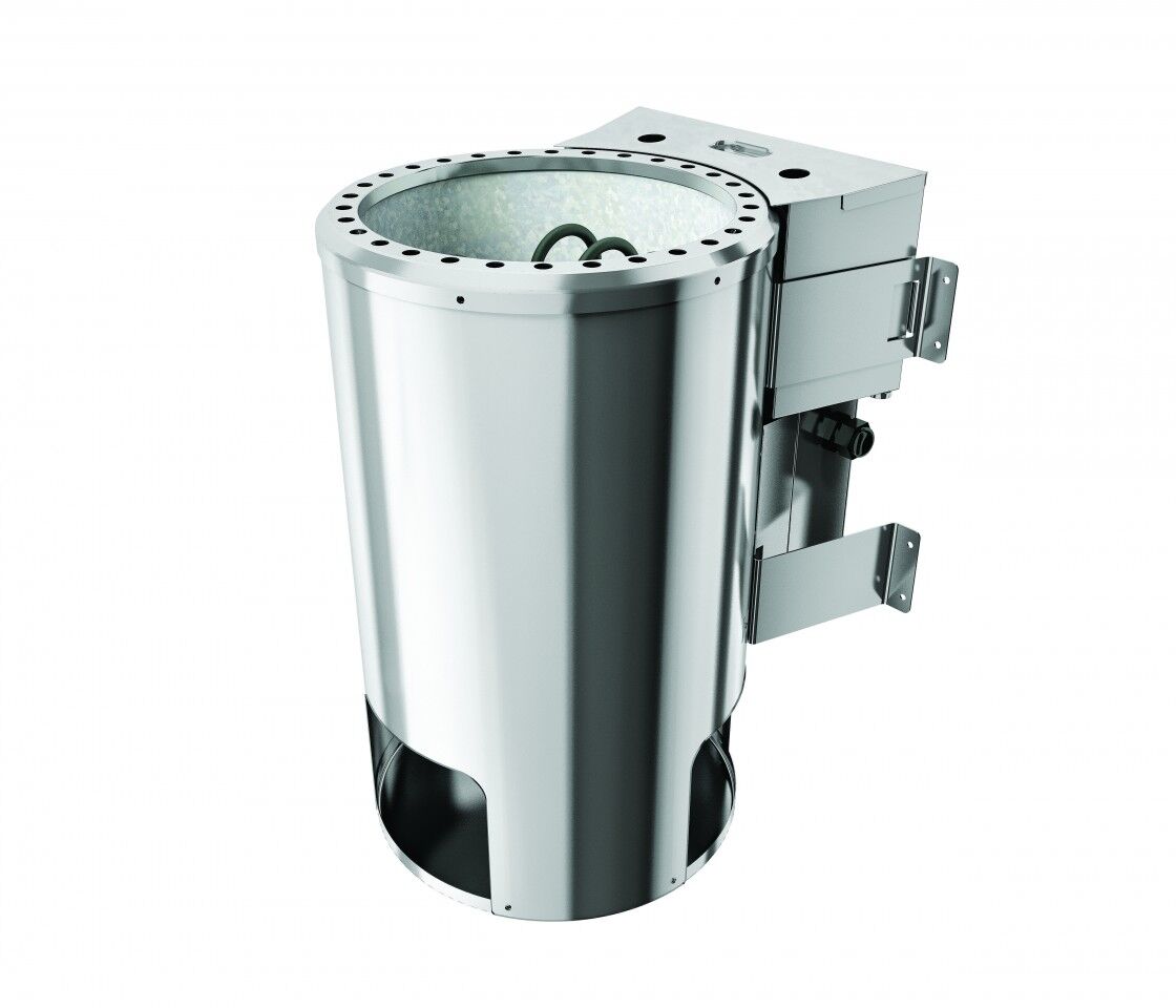 Saunaofen 3,6 kW Bio Kombiofen Plug&Play mit ext. Steuerung Modern und Steinen