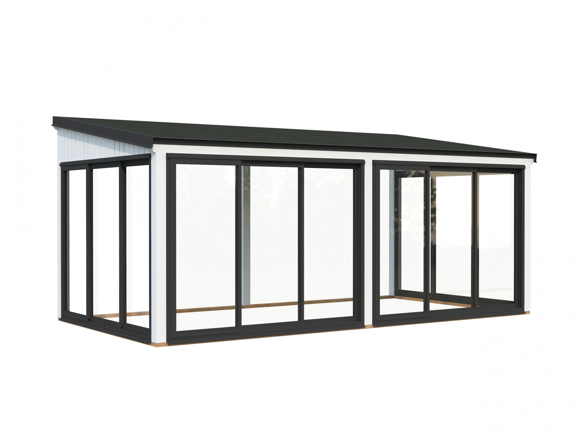Palmako Gartenzimmer Glashaus Lumi 16,2 m² Slide