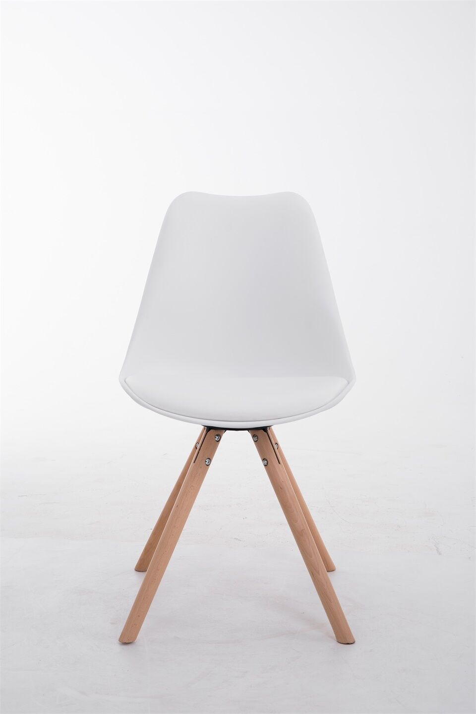 Besucherstuhl Toulouse Natura Rund, weiß