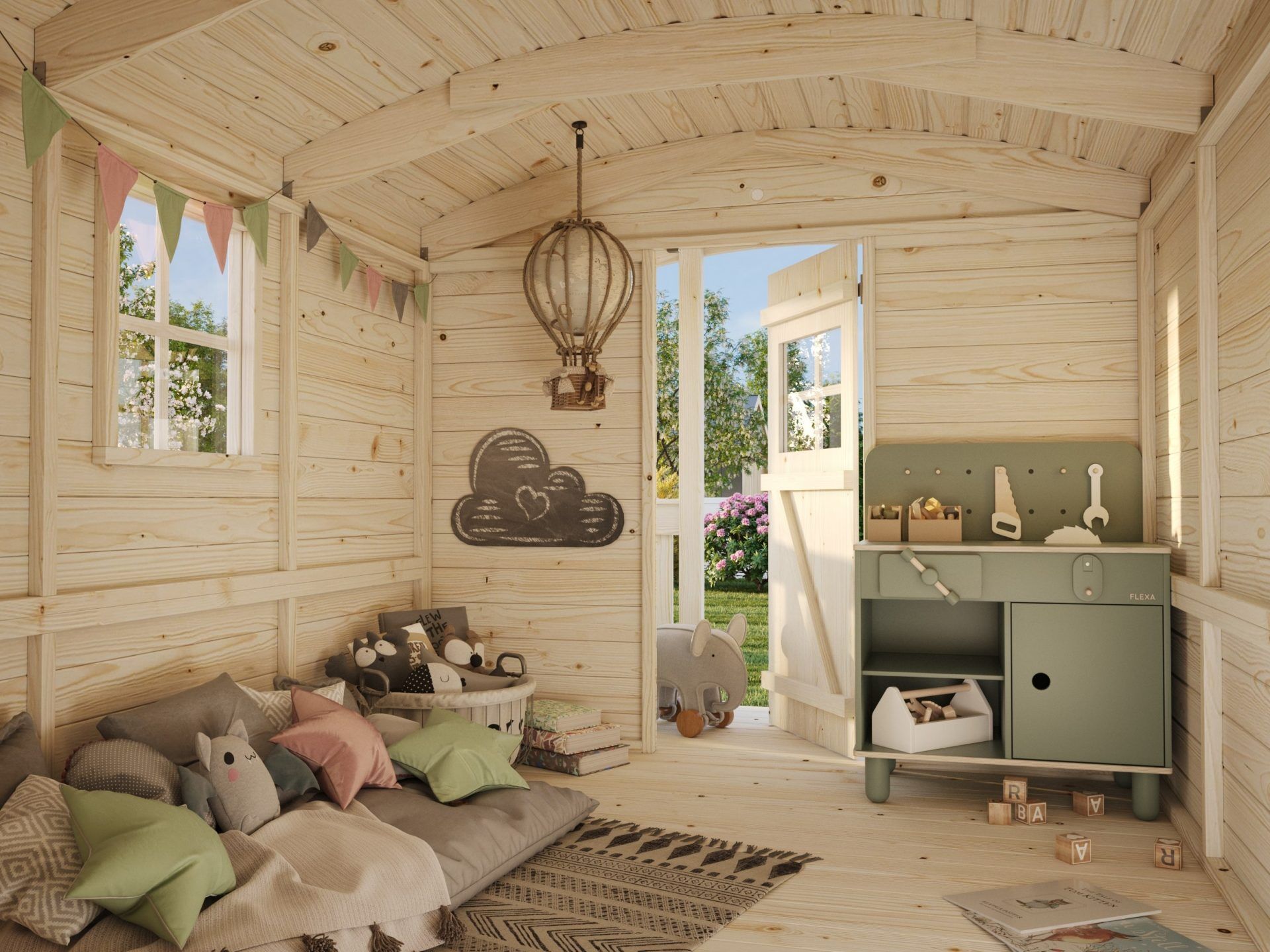 Palmako Kinderspielhaus Huck 3,3 m² Stelzenhaus