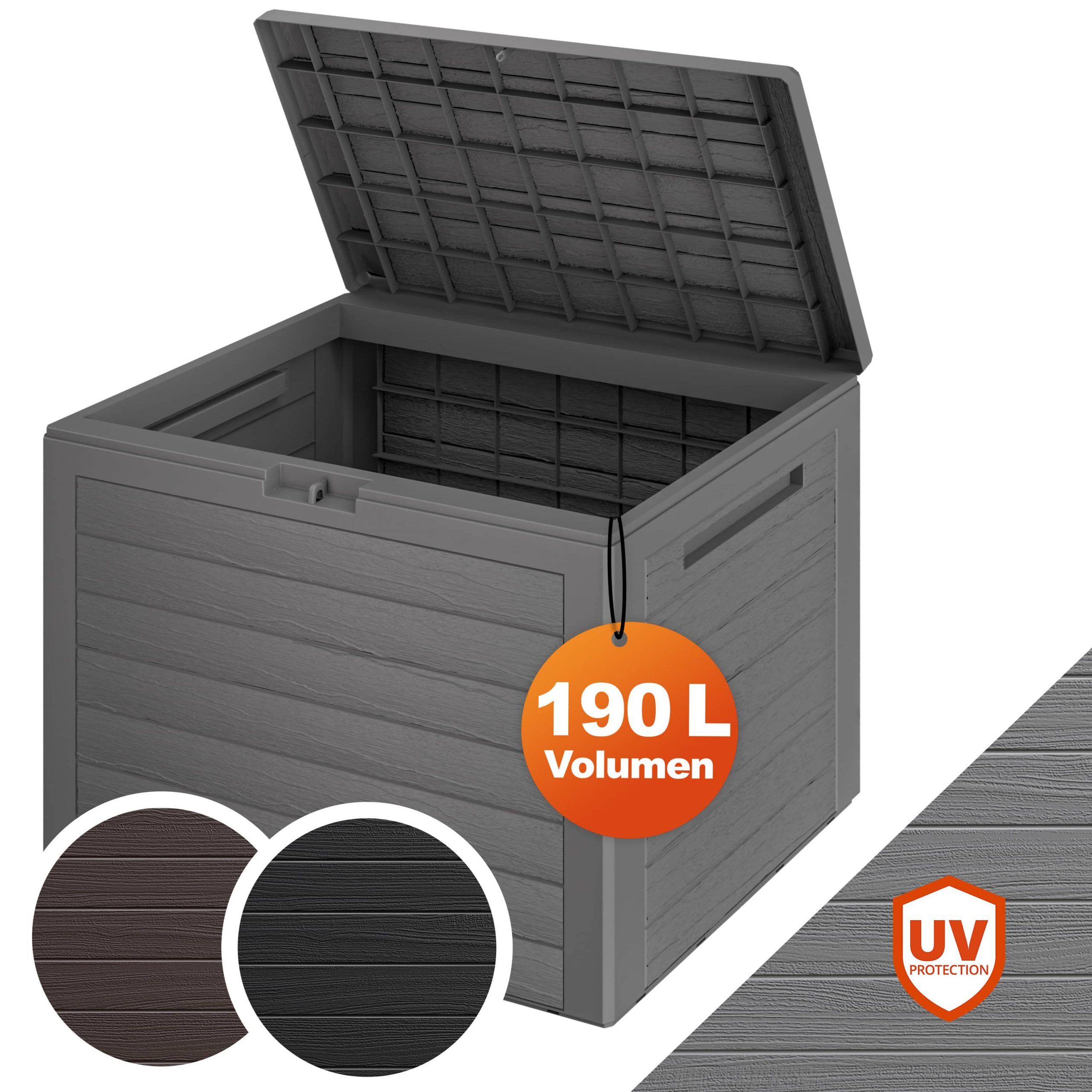 Auflagenbox Lille Grau 190L
