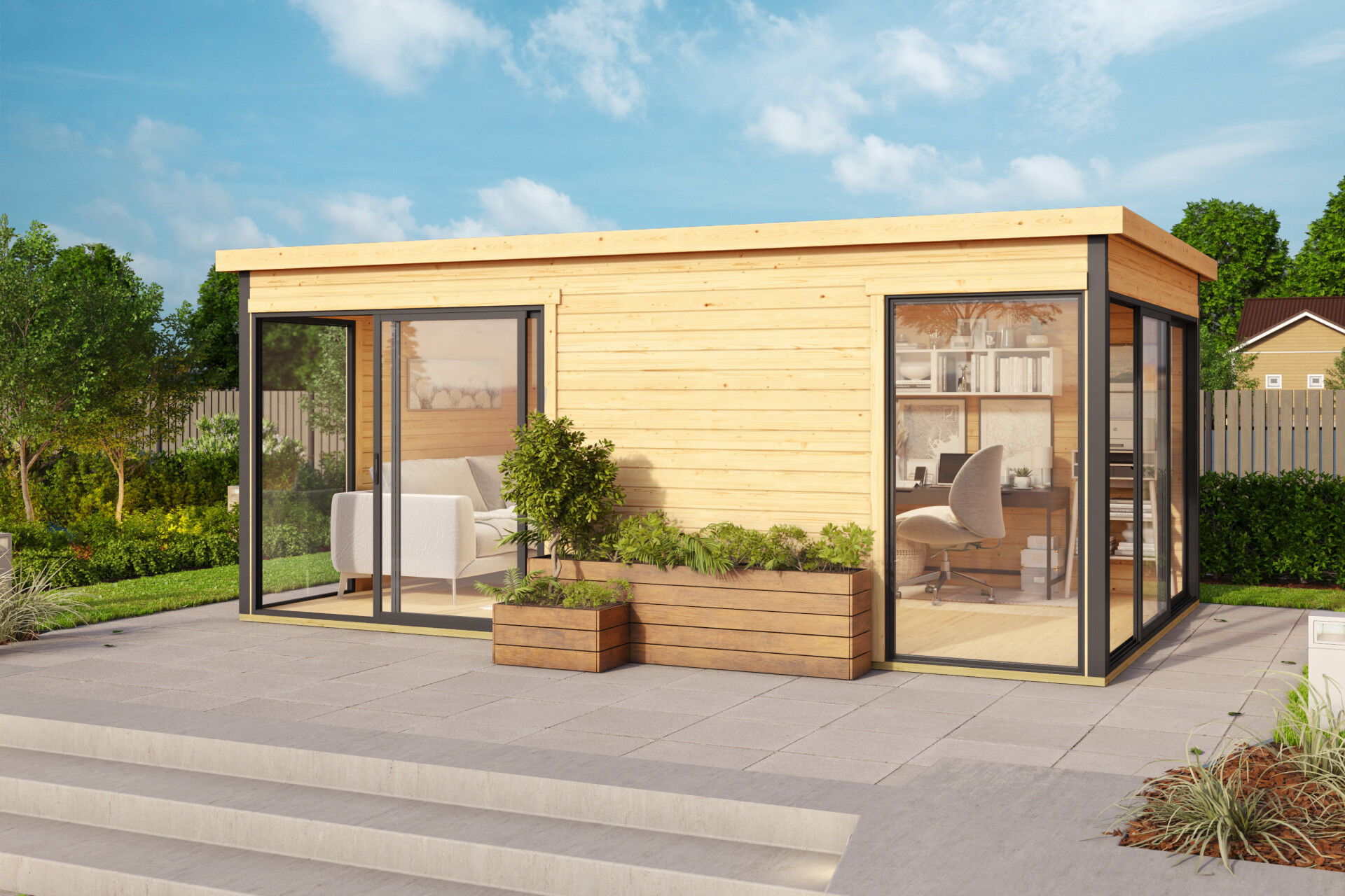 Lasita Maja Gartenhaus Domeo 3