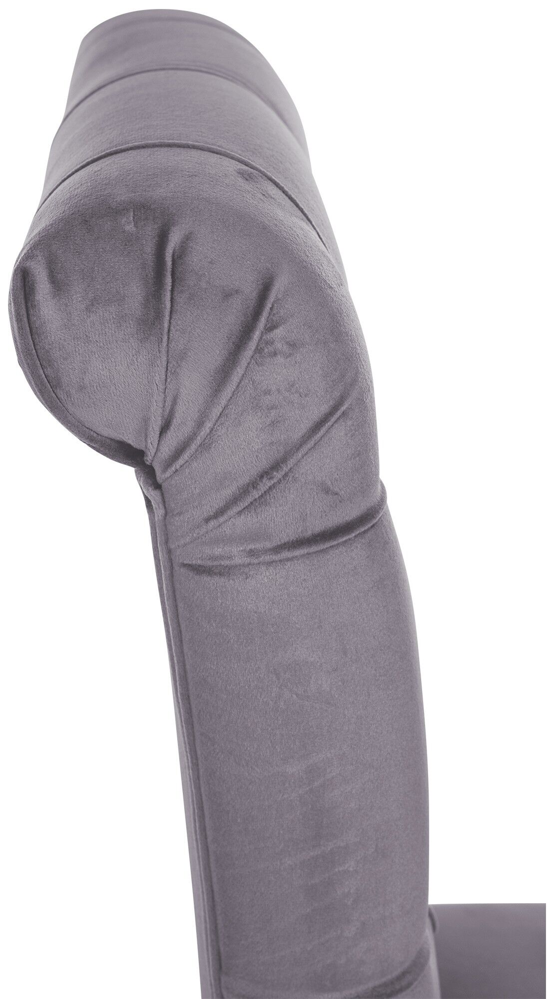 2er Set Esszimmerstühle Lisburn Samt, dunkelgrau