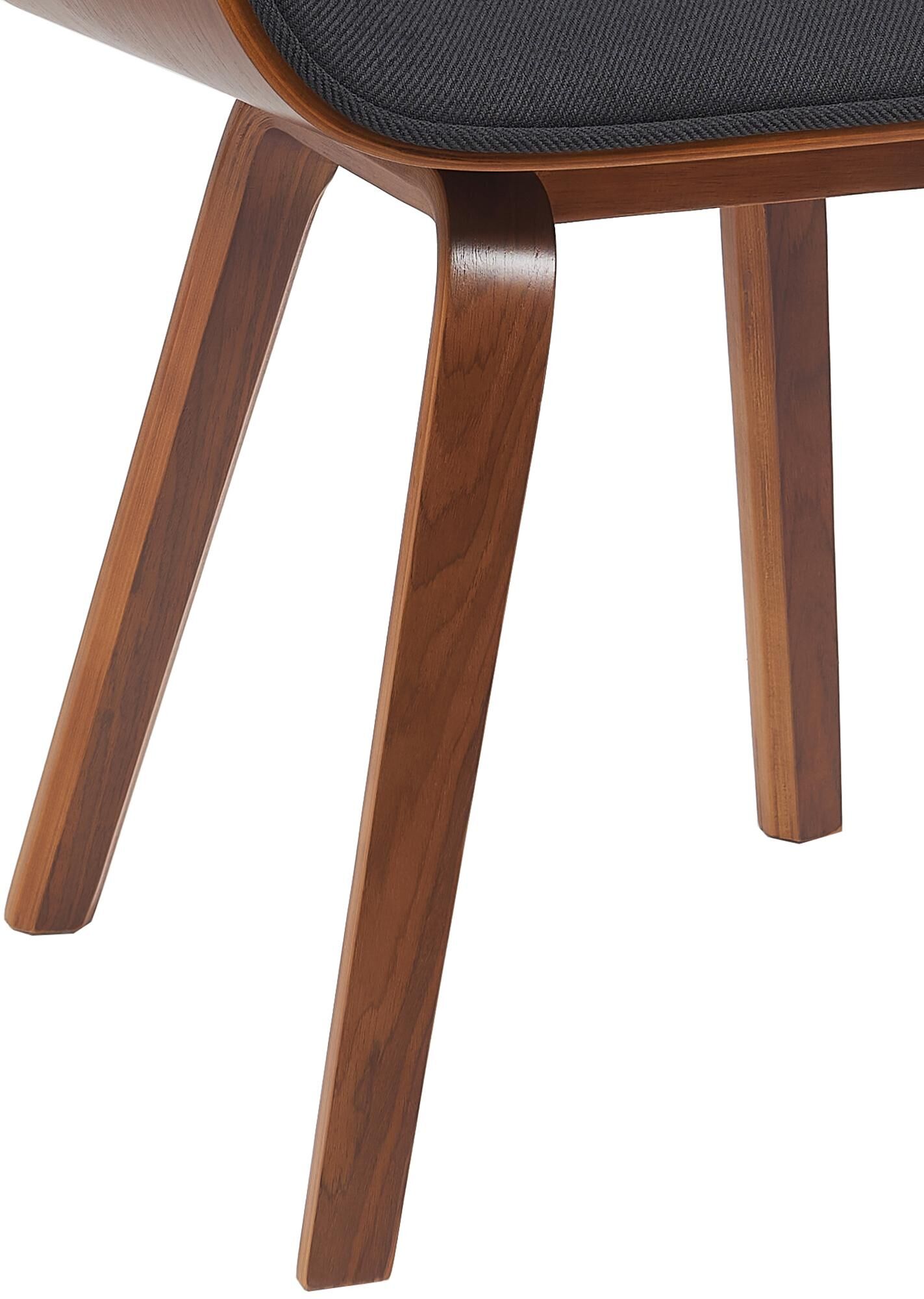 Besucherstuhl Beverley Stoff, walnuss/schwarz