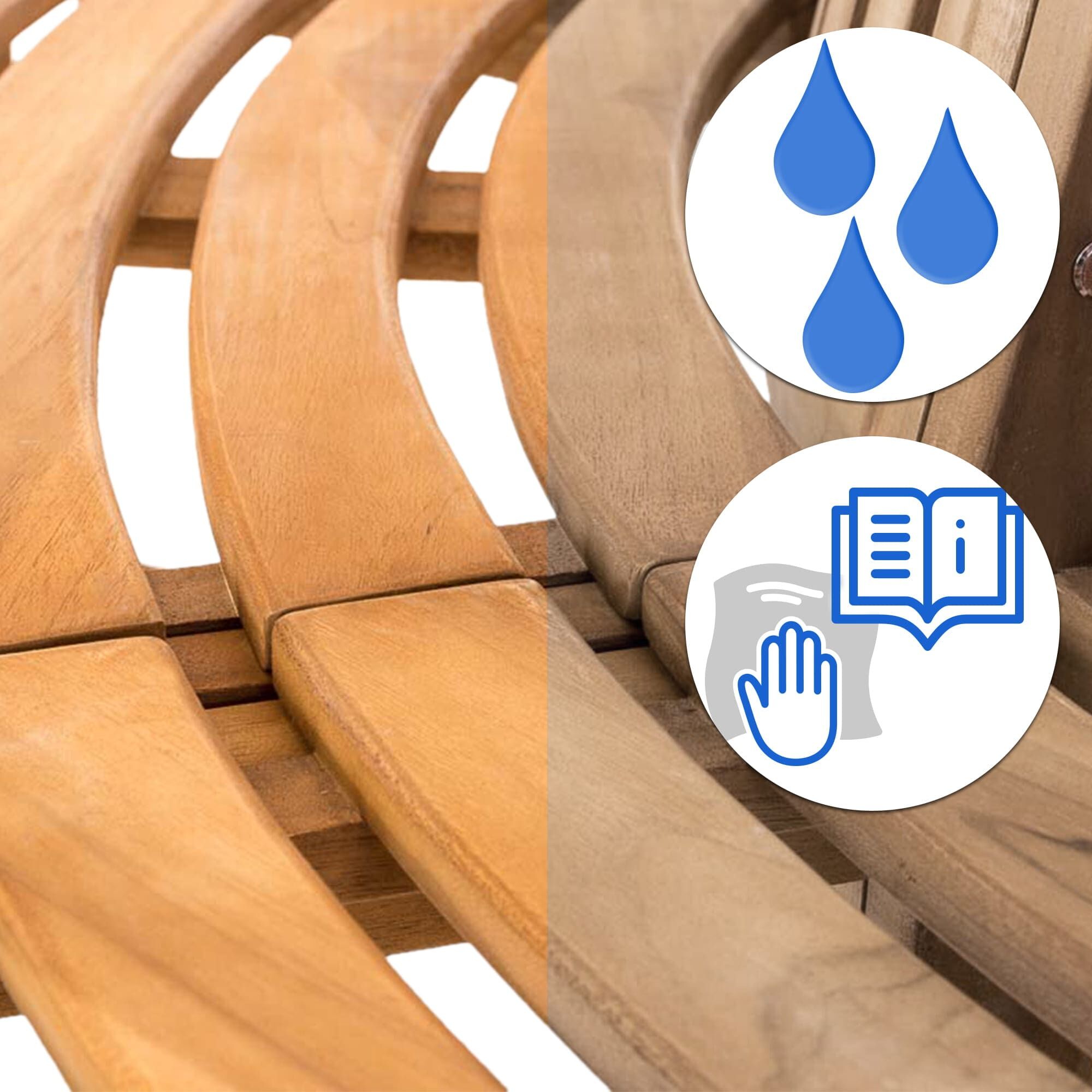 Baumbank Novum rund 250 cm, teak