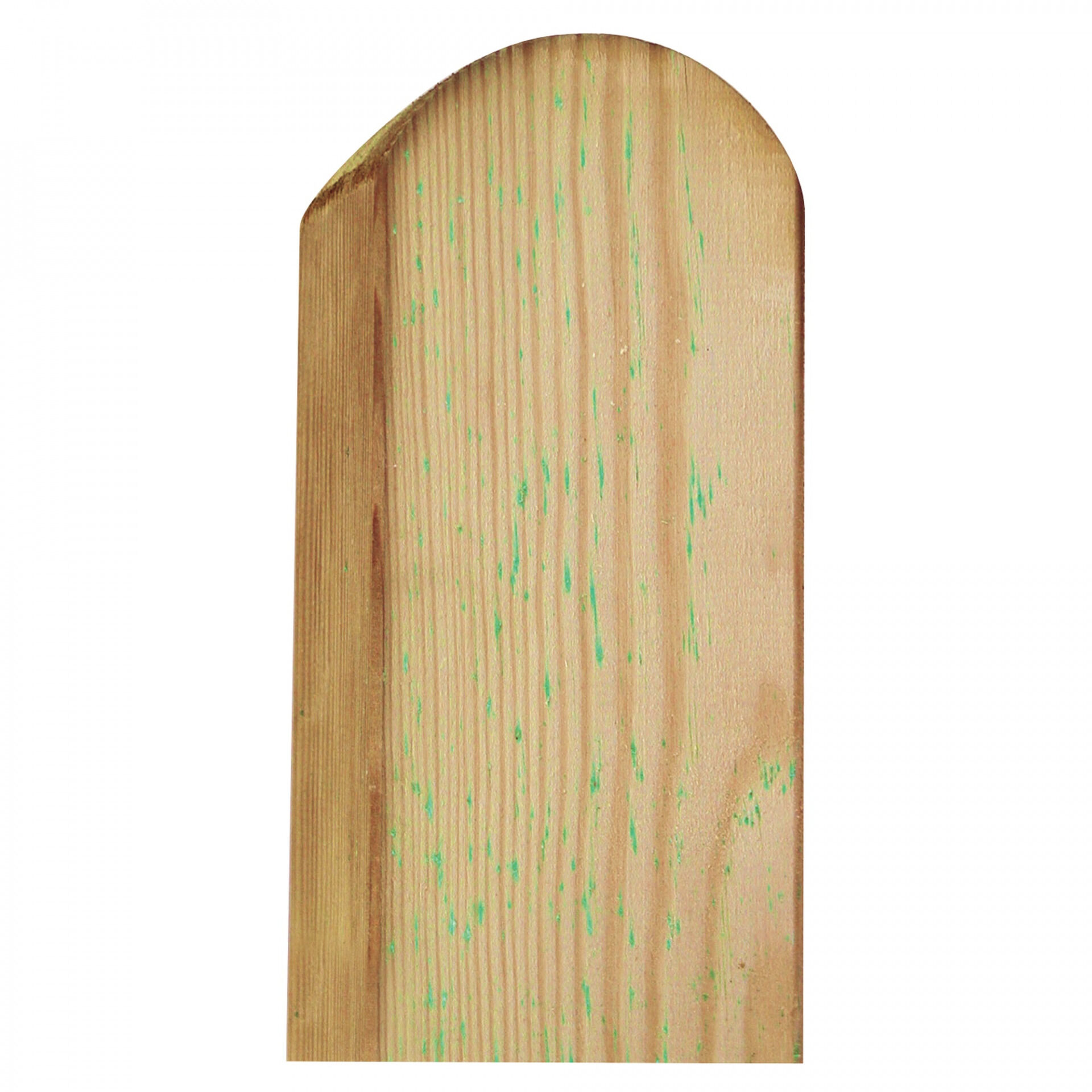 Pfosten Kopf gerundet, 9 x 9 x 110 cm, kdi grün, allseitig glatt