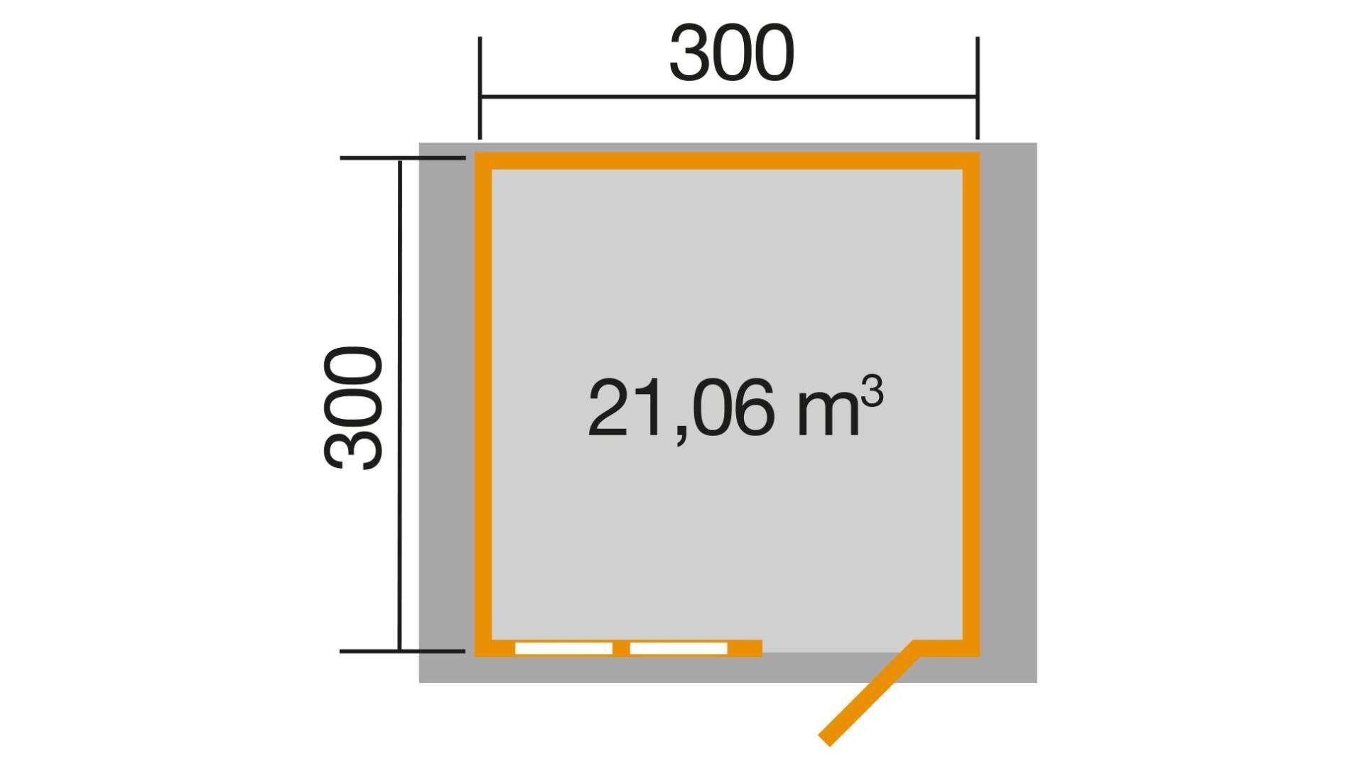 weka Gartenhaus 139 - 3,8x3,3m