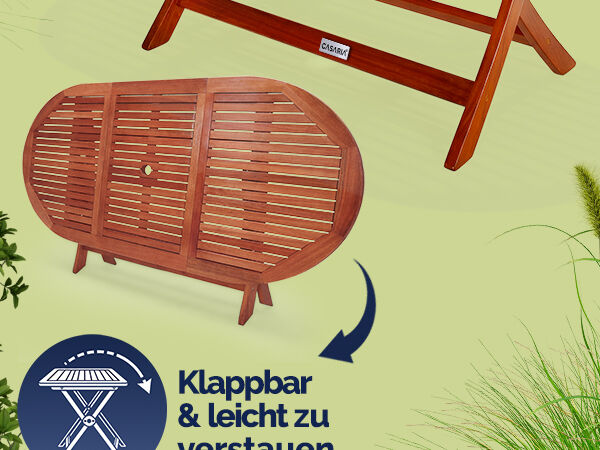 Gartentisch Alabama Akazienholz FSC®-zertifiziert 160x85x75cm