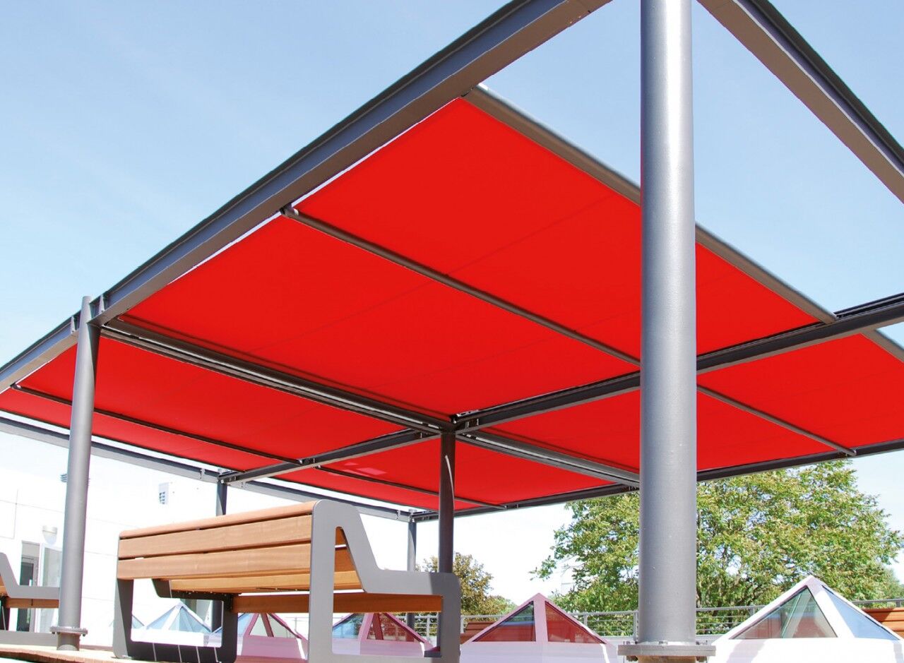 Aufdachmarkise Trend 350 SZ weiss 5 x 4,5 m
