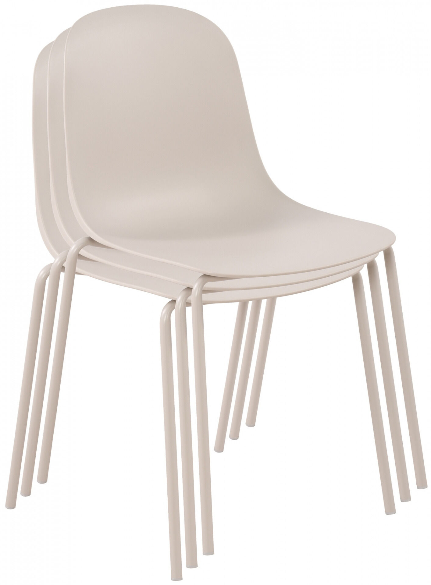 2er Set Stuhl Hardin, hellgrau