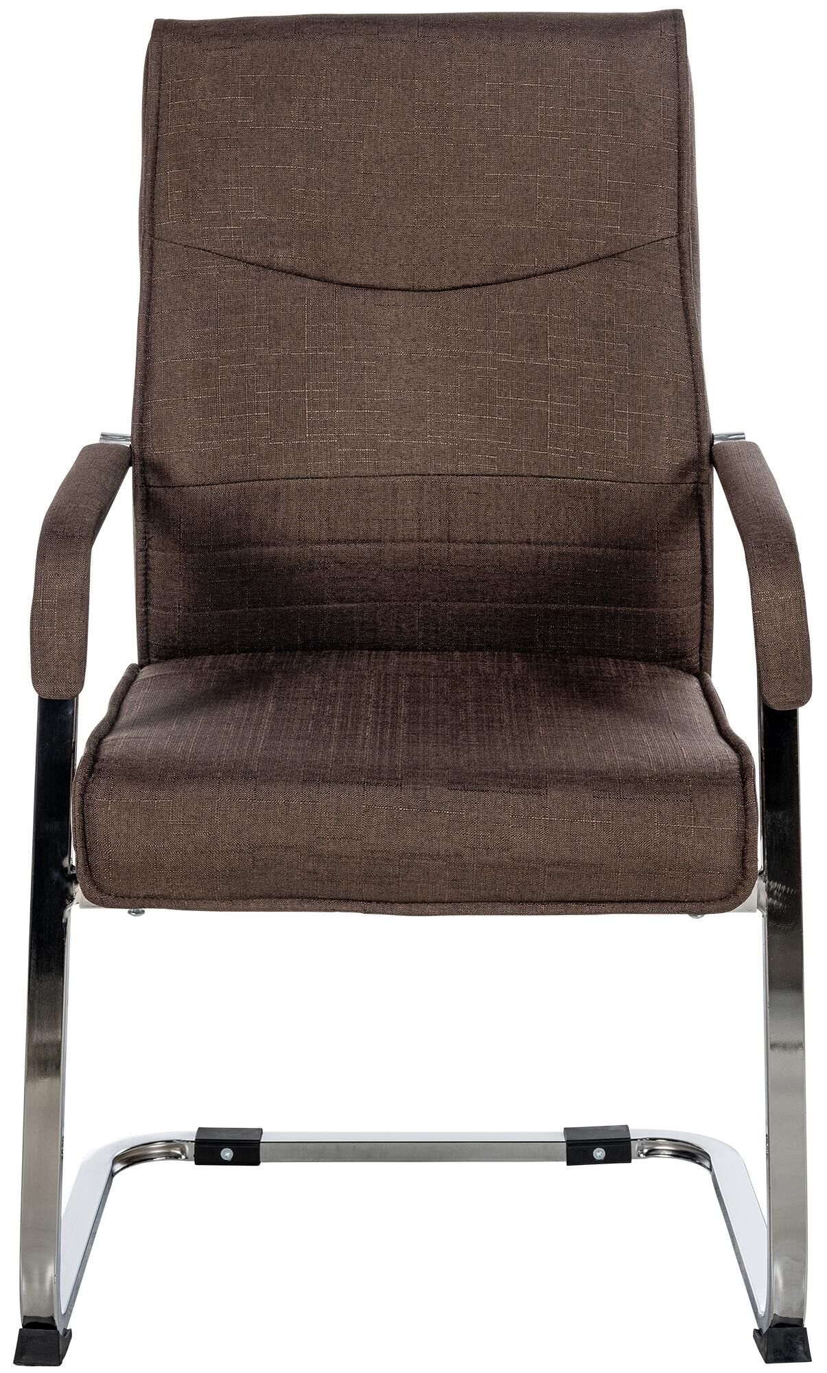 Besucherstuhl Hobart Stoff, braun