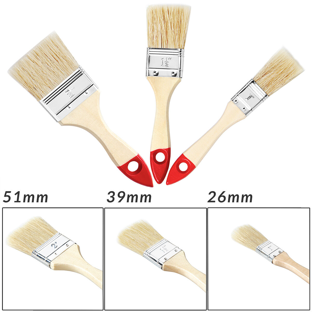 Pinselset 15 tlg Holz