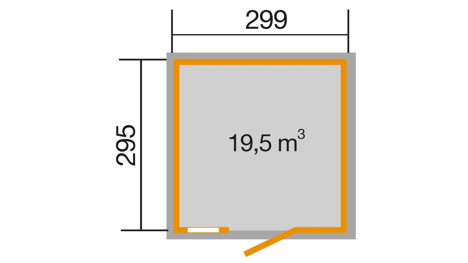 weka Schwedenhaus Gartenhaus 3,7x3,4m