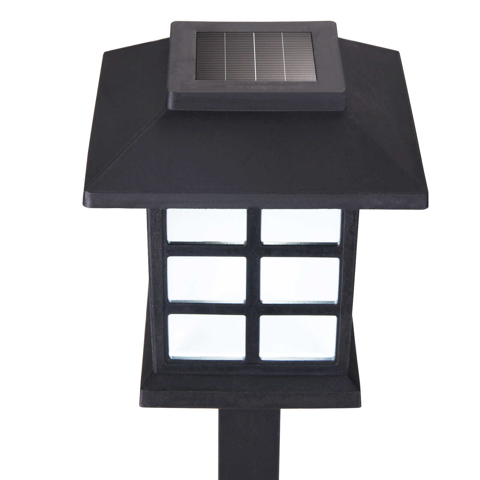 LED Solarleuchten 6er-Set Schwarz