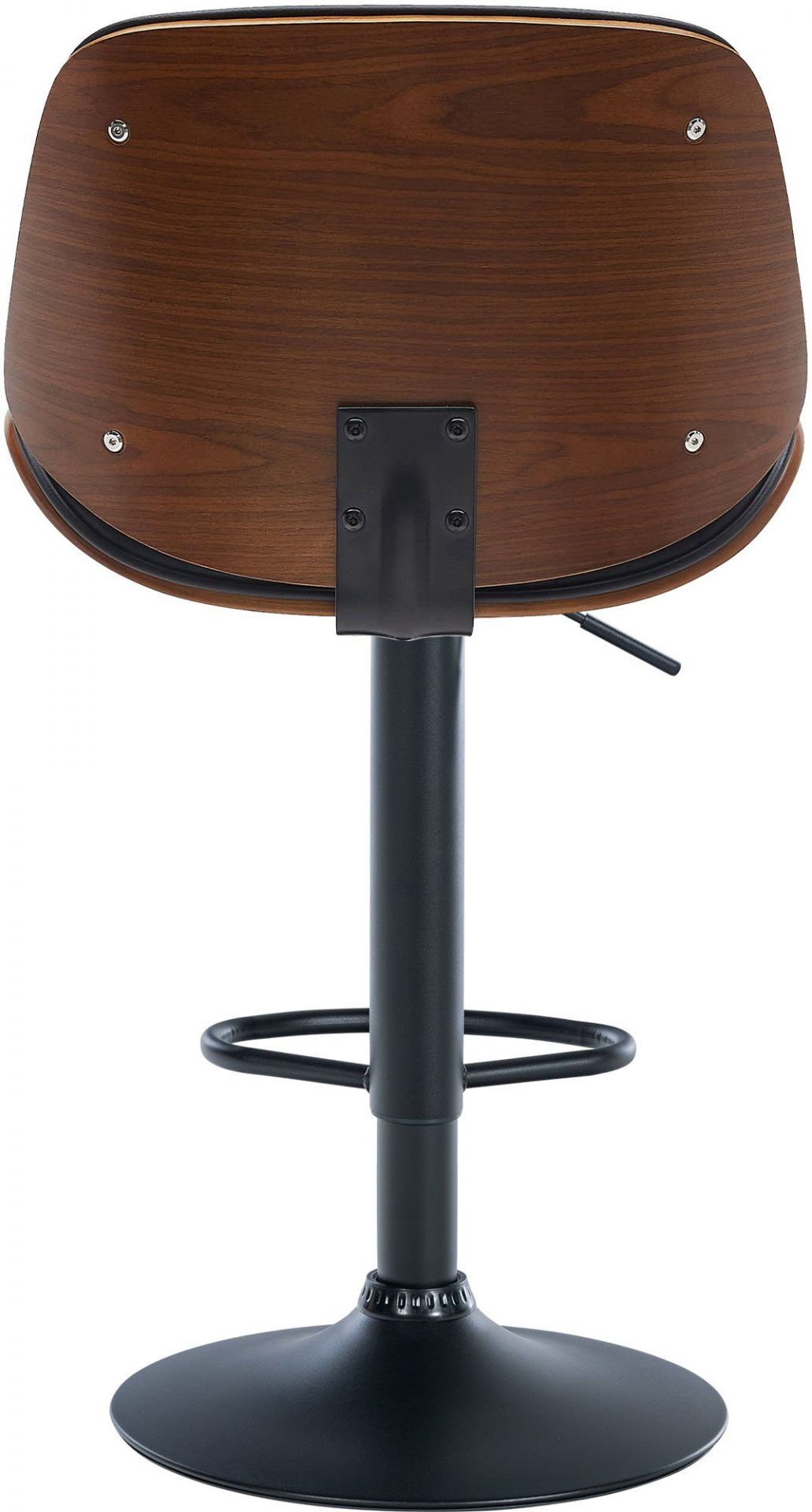 2er Set Barhocker Nova Kunstleder, walnuss/schwarz