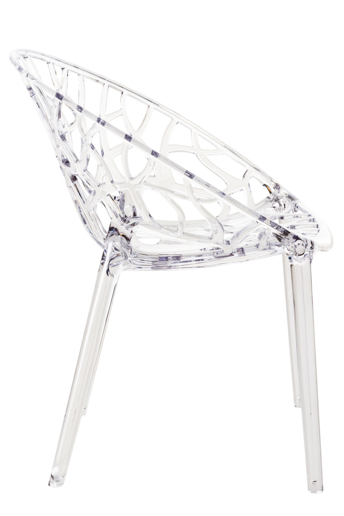 2er SET Stapelstuhl CRYSTAL, transparent