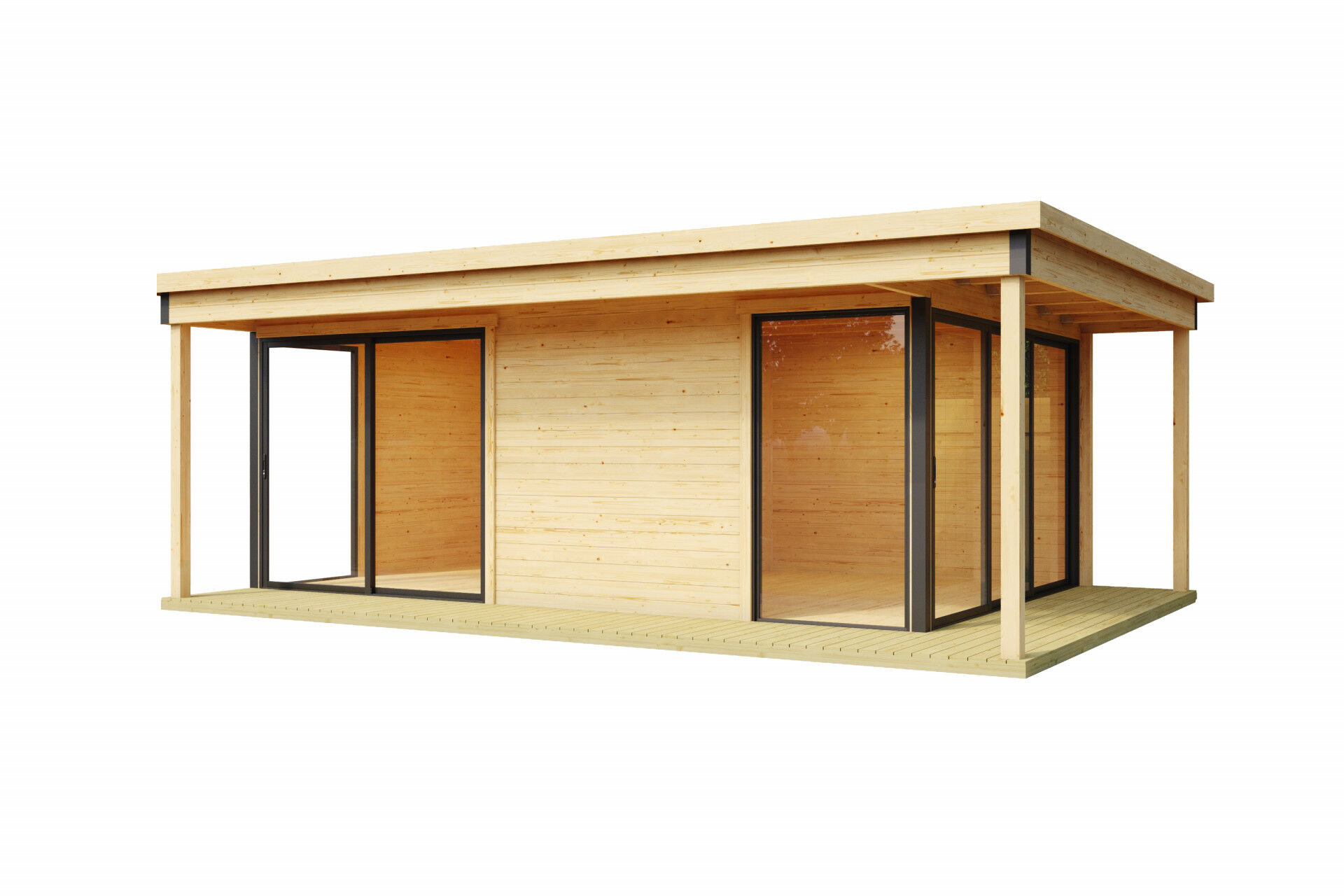 Lasita Maja Gartenhaus Domeo 3 Loggia