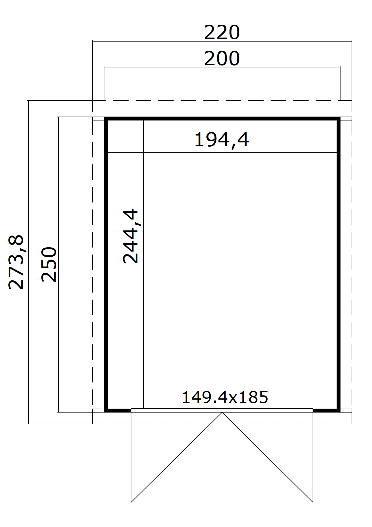 Lasita Maja Gerätehaus Kibo 2