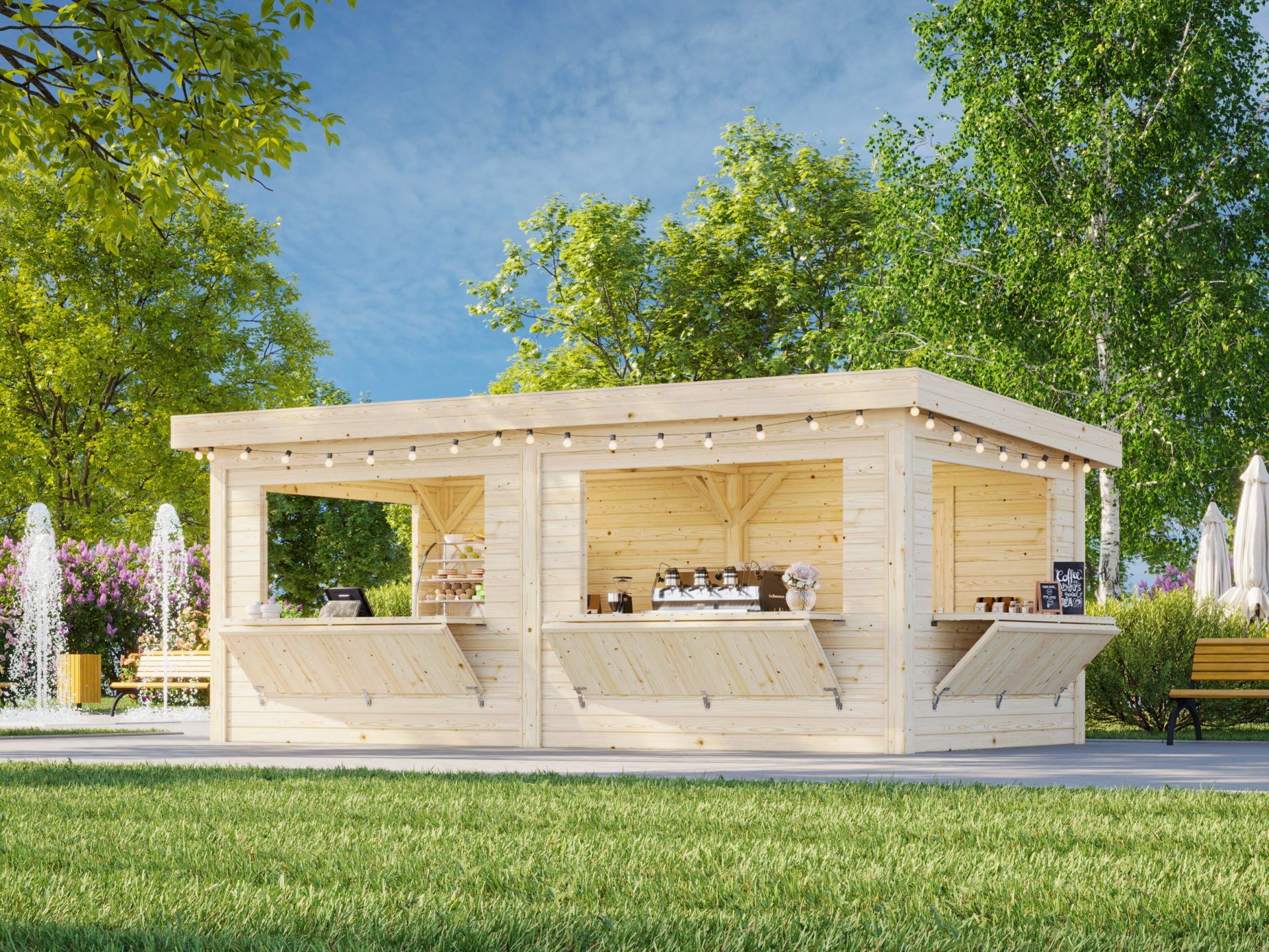 Palmako Marktstand Lenna 16,6 m2 Set 312