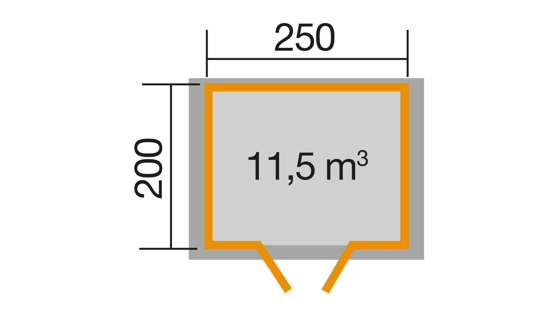 weka Gartenhaus Premium28 DT 3,0x2,3m