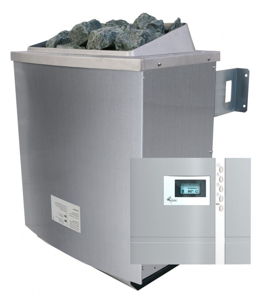 Saunaofen 4,5 kW mit externer Steuerung Premium inkl. Steinen