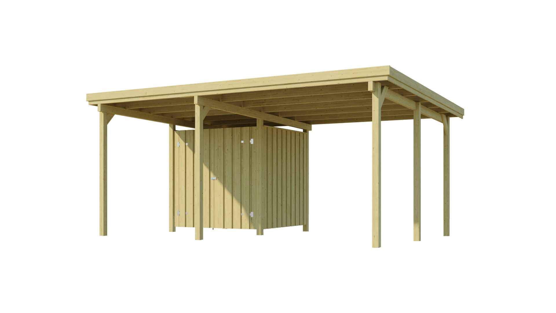 weka Carport 607 Gr.1, inkl. Geräteraum