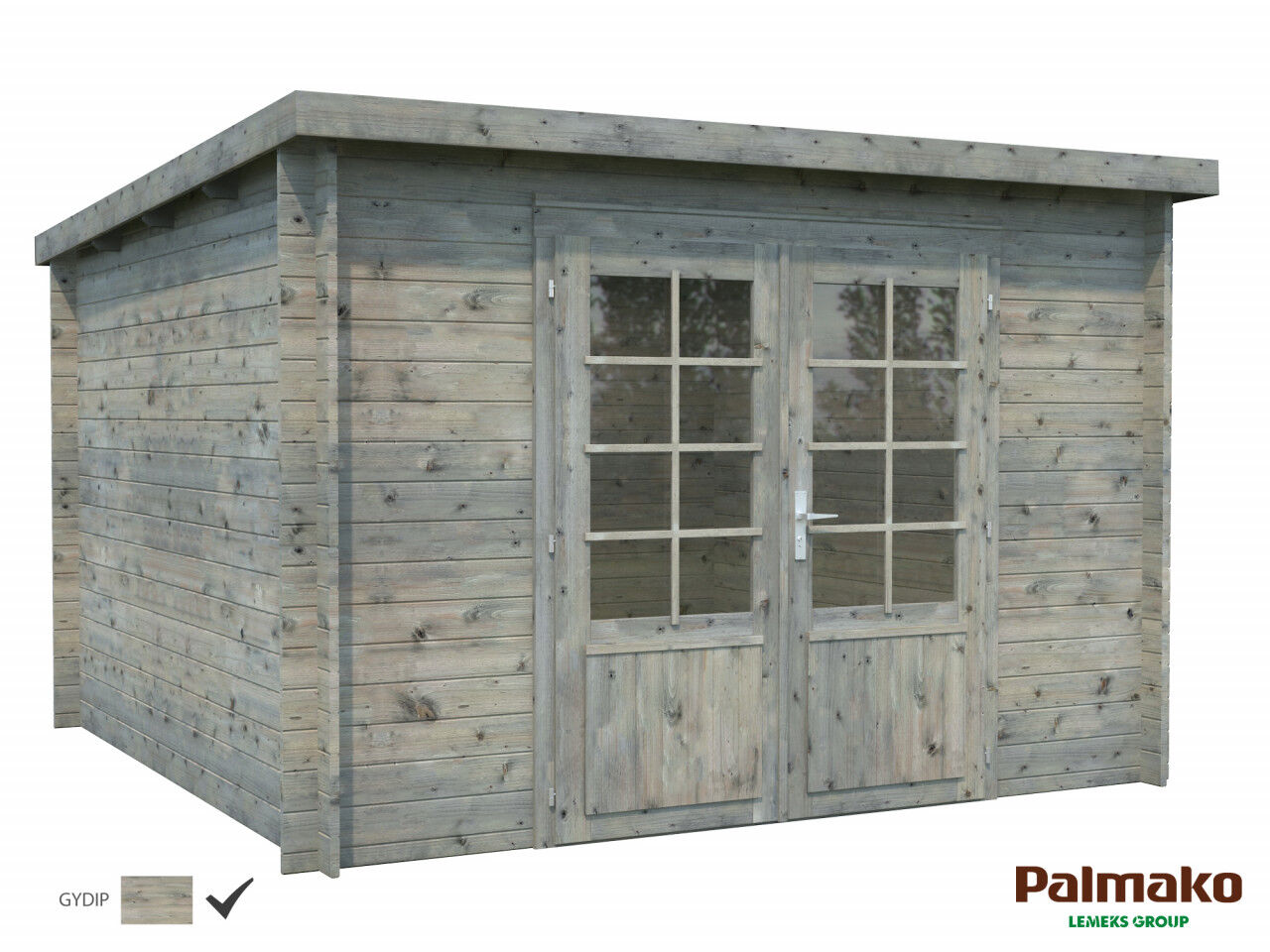 Flachdach Palmako Gartenhaus Ella 8,7 m²