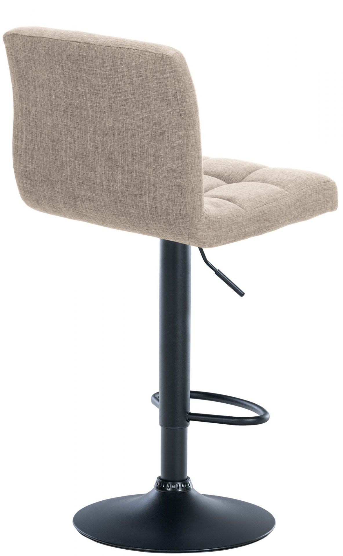 2er Set Barhocker Calma Stoff schwarz, creme