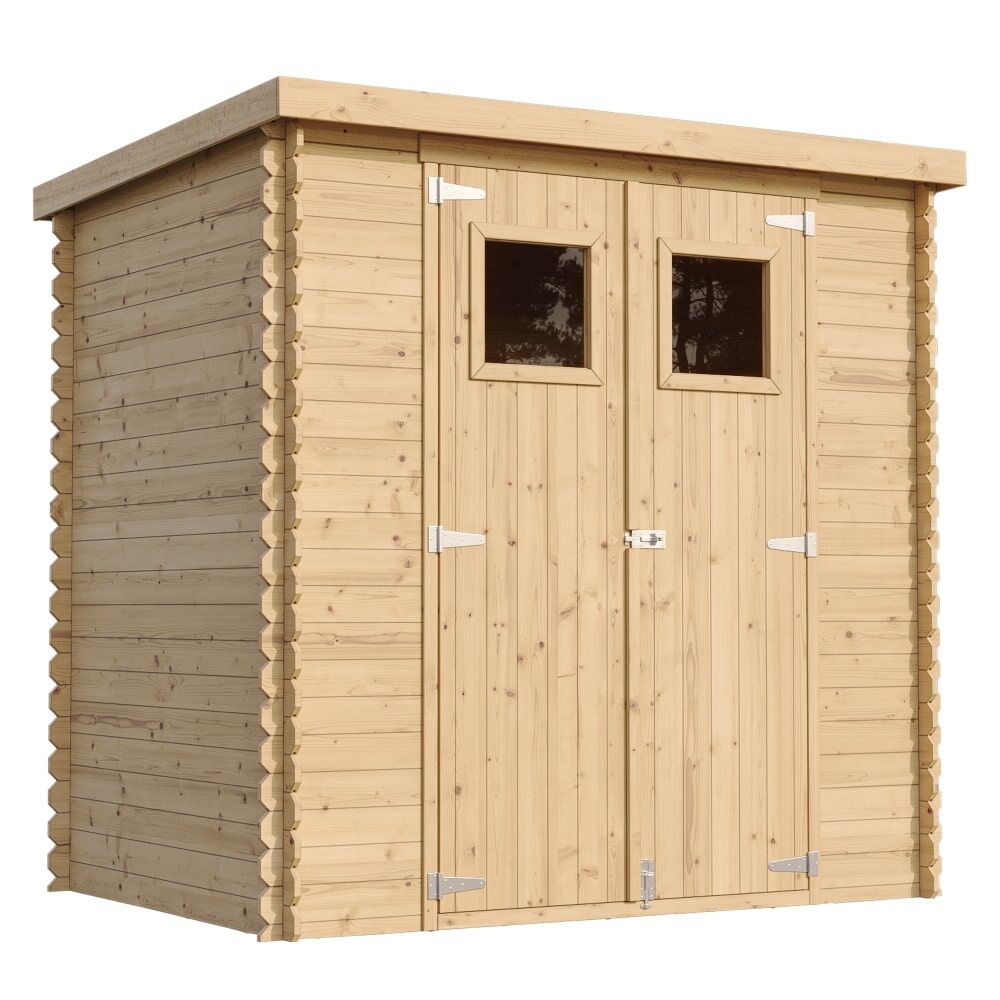 Gartenhaus Benno M311+M311G mit Boden – Gerätehaus Holz 200 x 130 cm – 2 m2